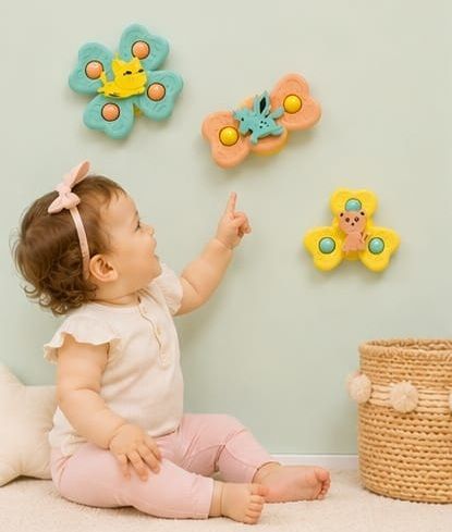 Suction Cup Baby Spinner Toy Set of 3 Educational Sensory Toy for Kids Rattle-image-49