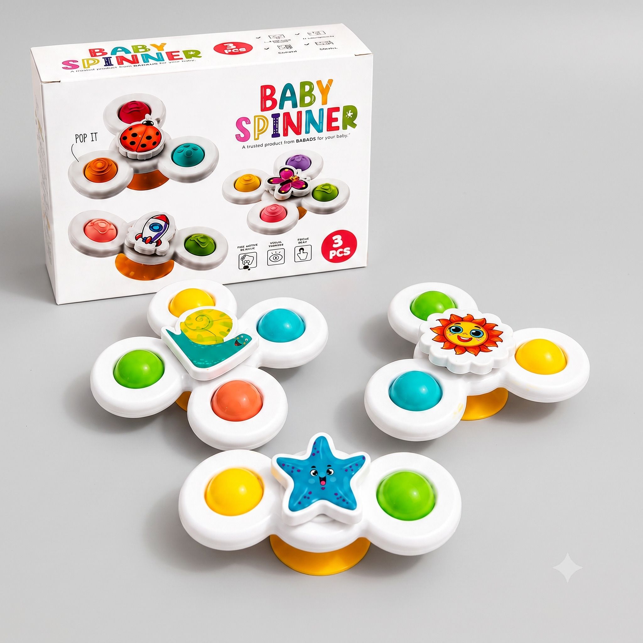 Toddler Spinners Toys with Strong Suction Rattle-image-12