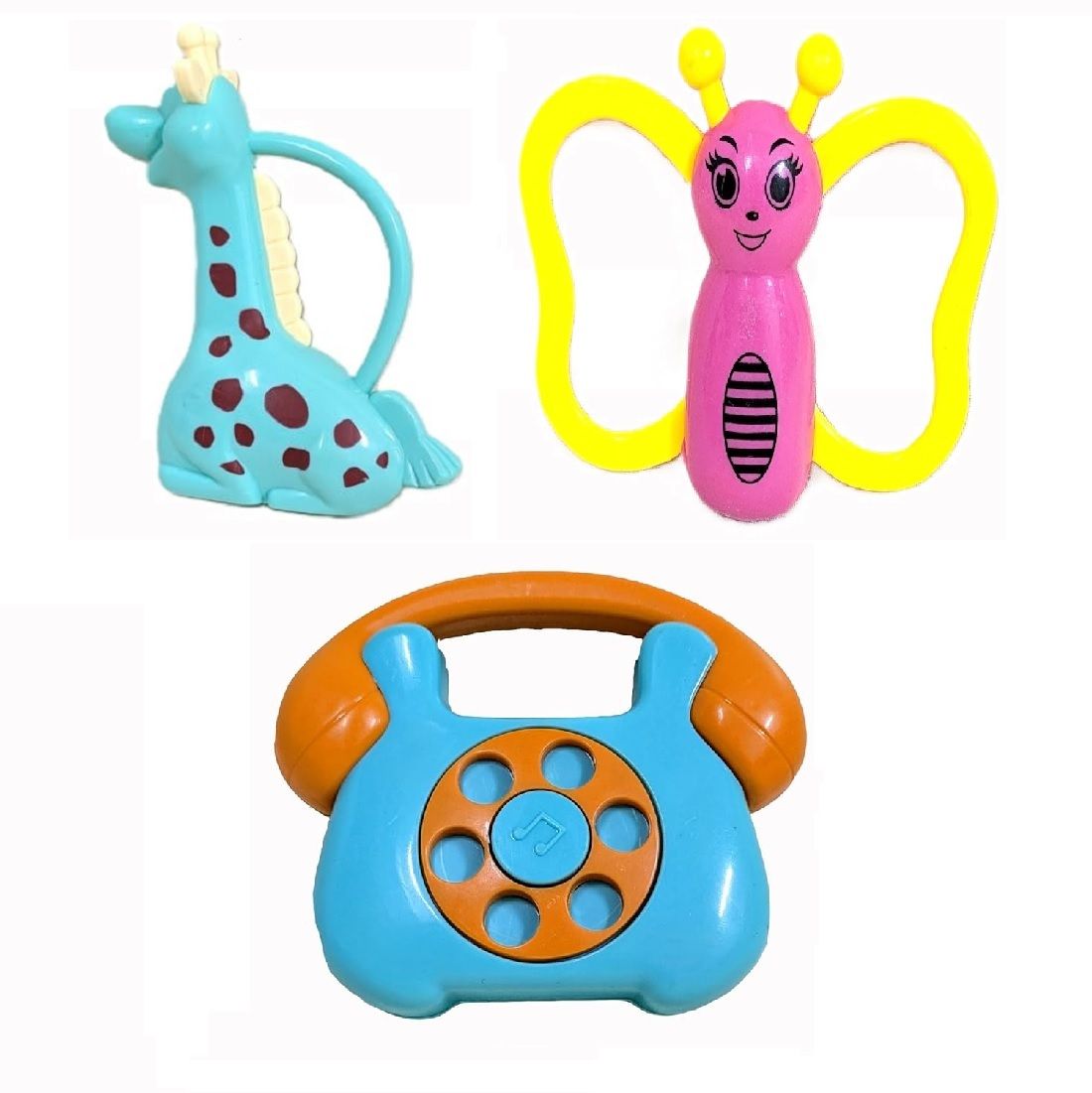 enorme Non-toxic Essential Teething Sound Rattle Set Toy for 0-6 Months New Born Baby Rattle-picture-14