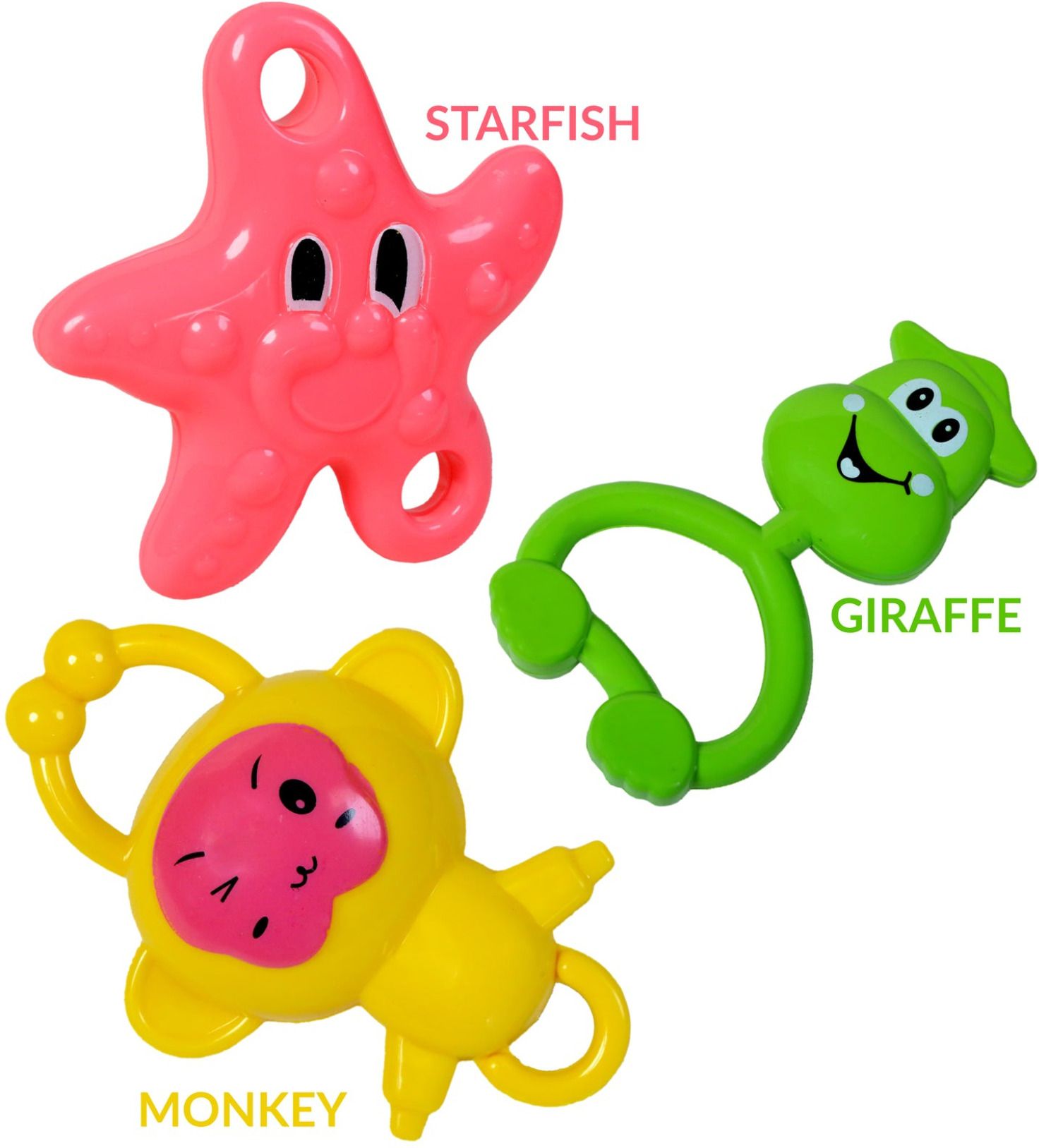 3 Pcs Baby Rattle Set BPA Free Non Toxic Teether Toy for Infants 3+ Months Rattle-image-46
