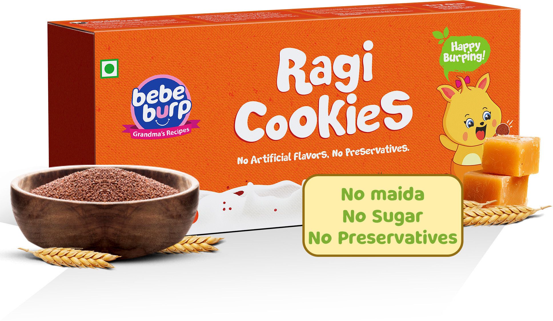 Kids Ragi Cookies 150g | Tasty & Healthy /Biscuit for Baby Snacks 100 g-image-38