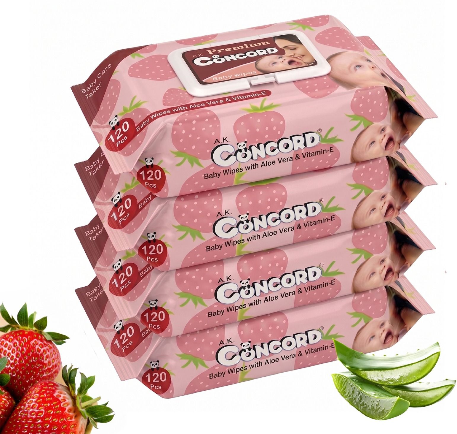 CONCORD | BABY WIPES 480 SHEET PACKOF 4 Wired Baby Wet Reminder-image-31