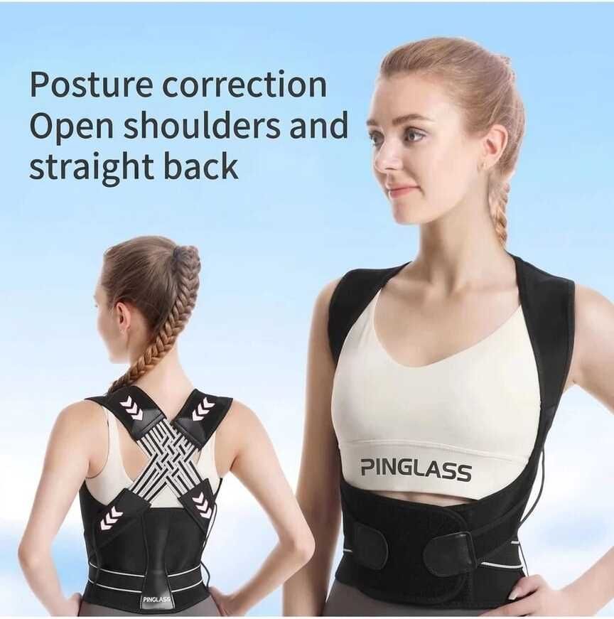 Posture Corrector Belt Pro Fix for Men & Women Straight Back pain Relief 42 Fitness, Running Backboard-image-26