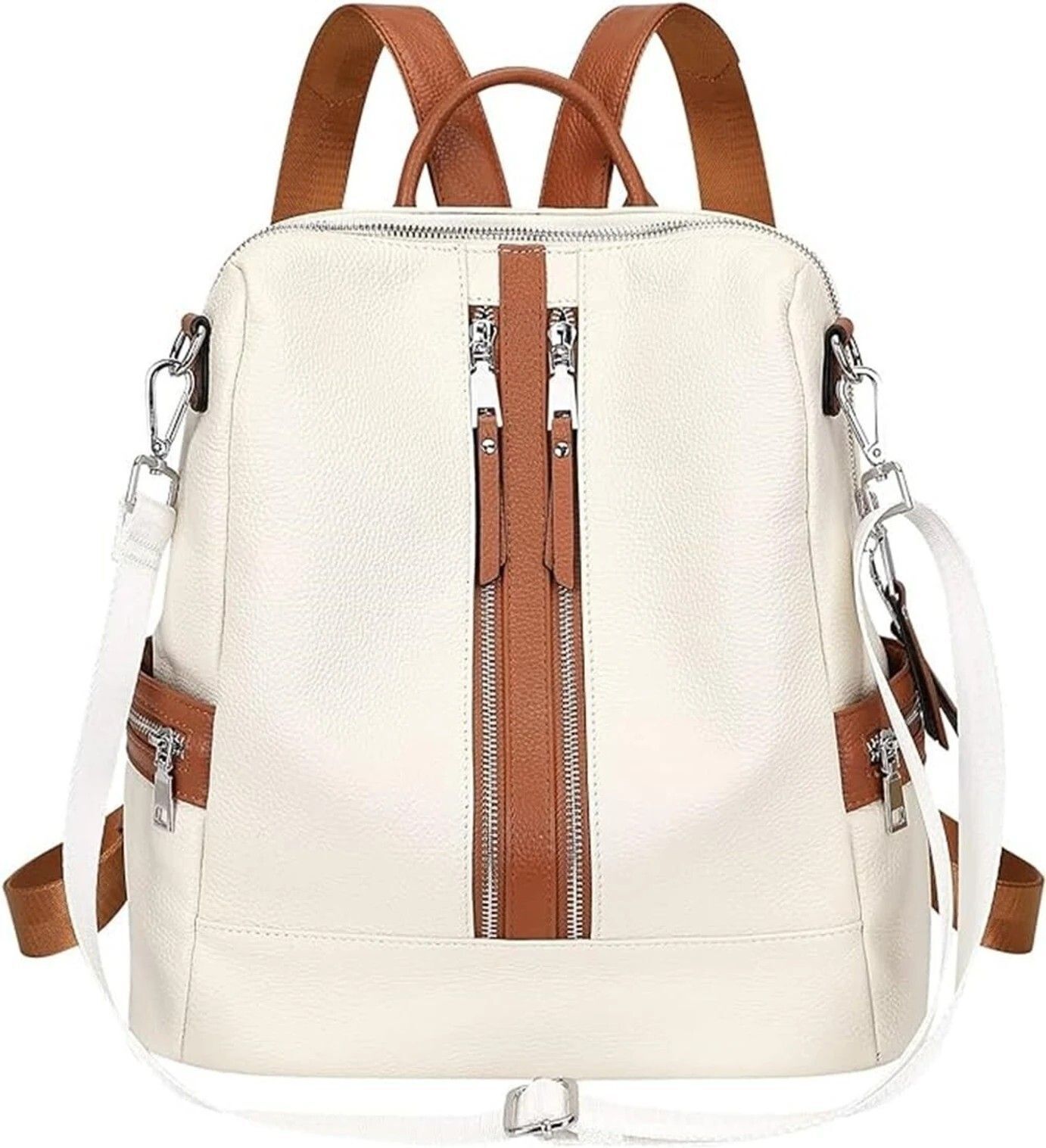 flipton Small 15 L Backpack Women's Anti-Theft PU Leather Backpack | Travel & Office Shoulder Bag-picture-24
