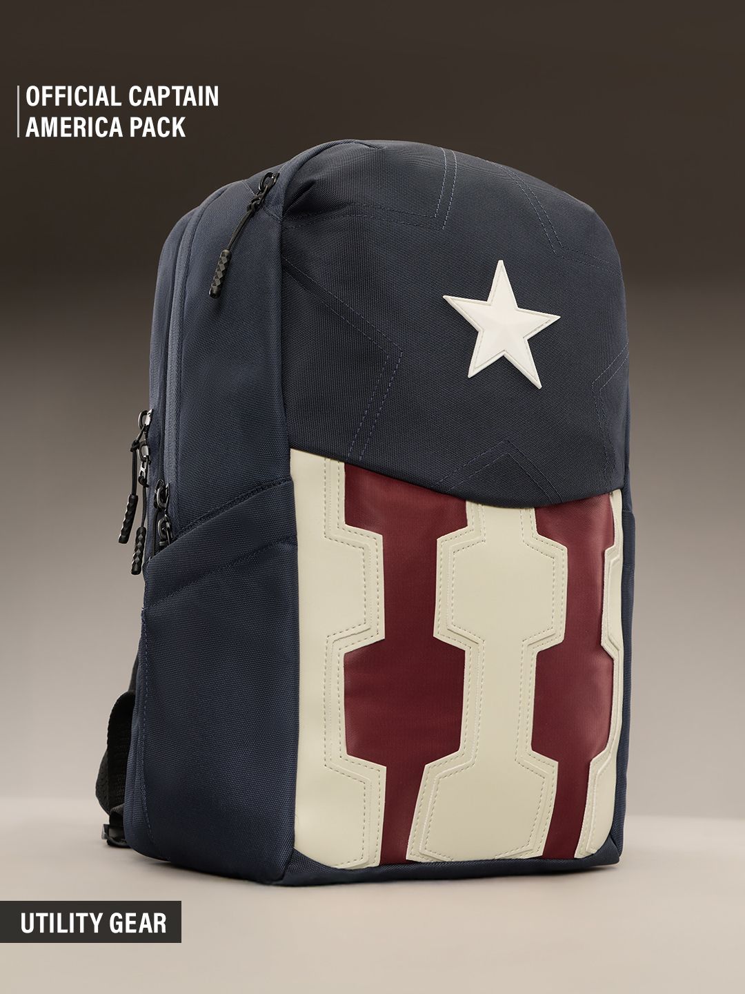 the souled store Small 20 L Laptop Backpack Captain America: The Shield-picture-10