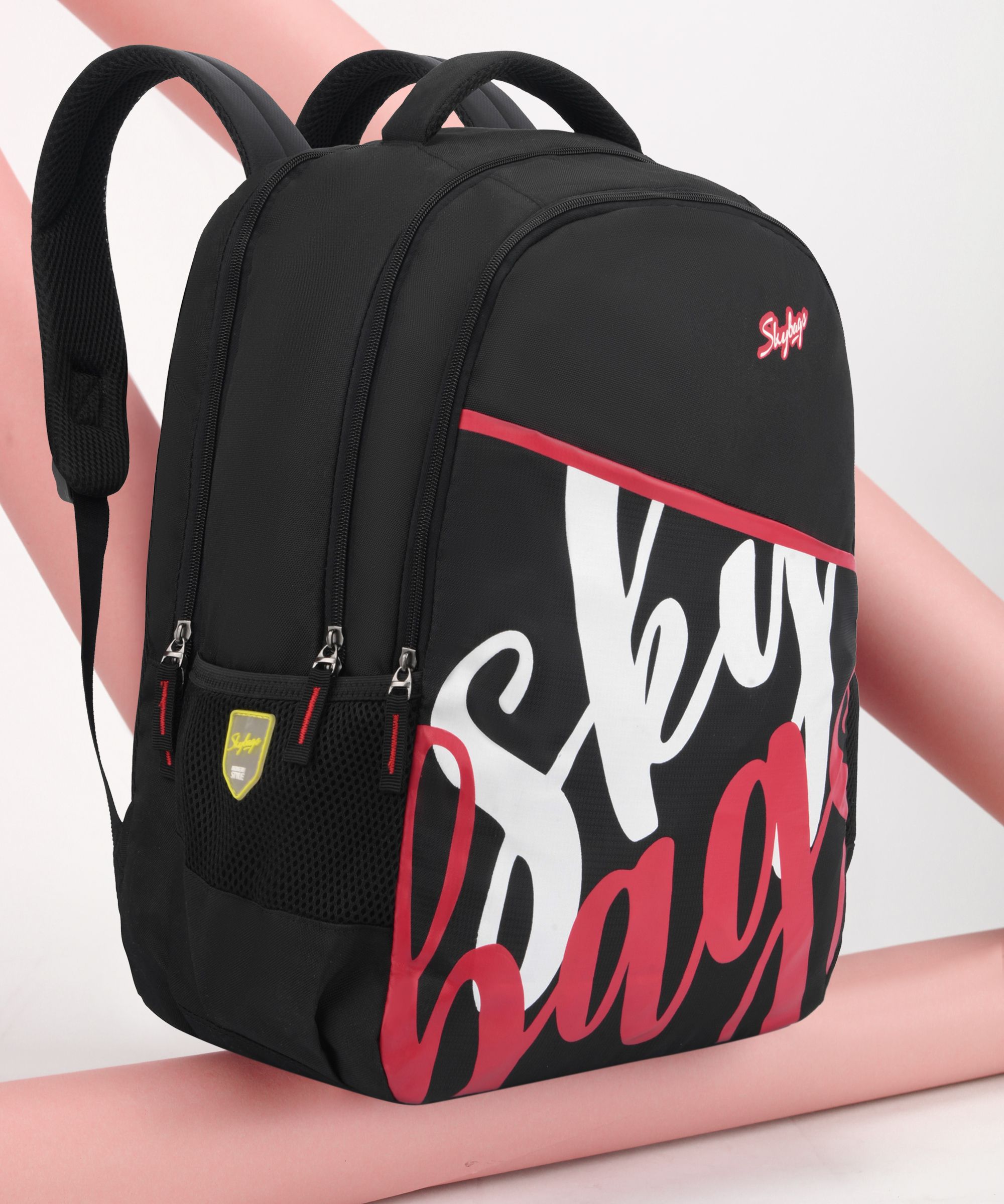 Medium 28 L Backpack QUBE 02SCHOOL BACKPACK (E) BLACK-image-43