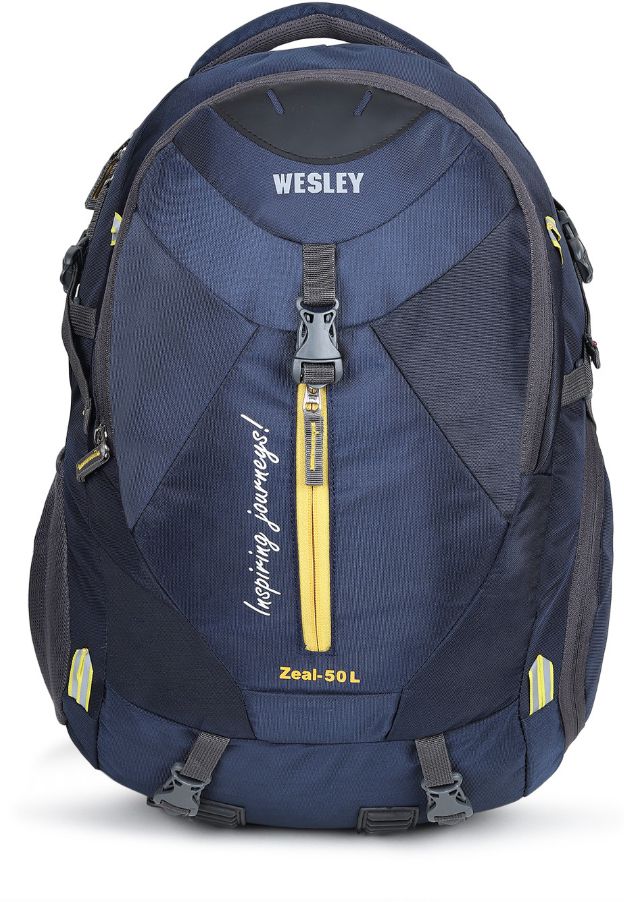 wesley Large 50 L Laptop Backpack Zeal Multipurpose bag with Shoe Compartment/Raincover College travel backpack-picture-25