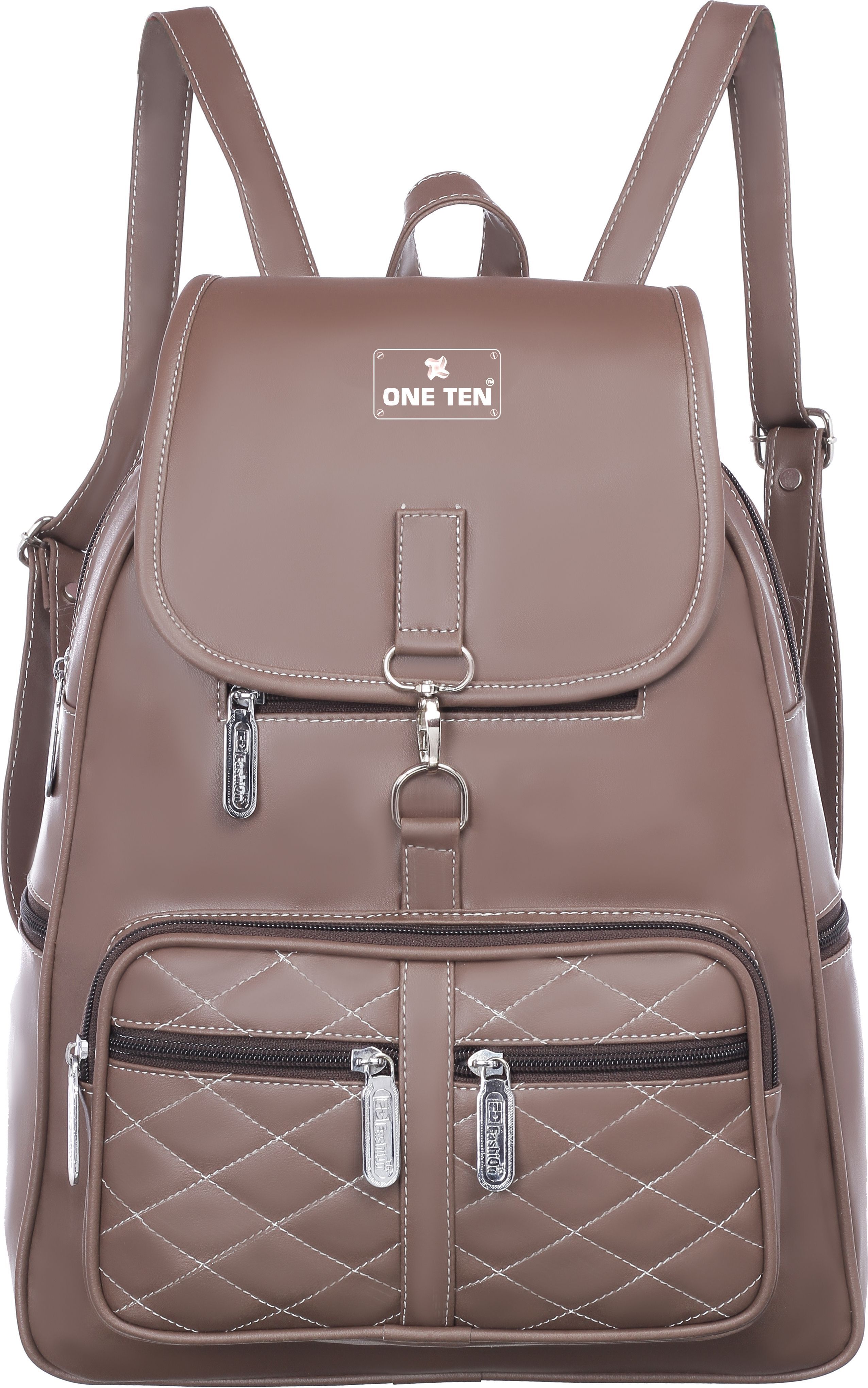 Large 36 L Backpack Pu Leather Women Girls Bagpack With 2 Compartemnts 8 pocket-image-42