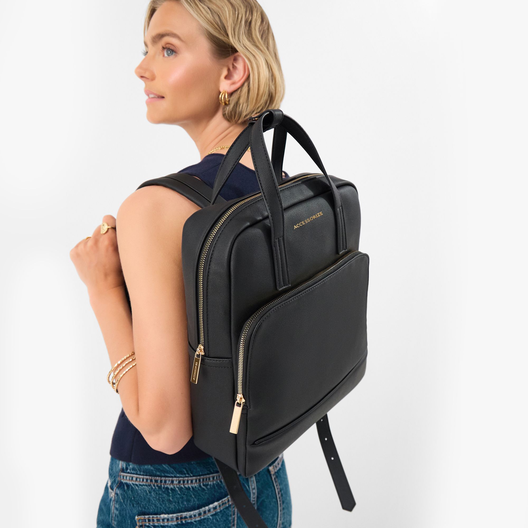 accessorize london 10.8 L Laptop Backpack Green Backpack Top Handle Fits a 12x8 in laptop-picture-47