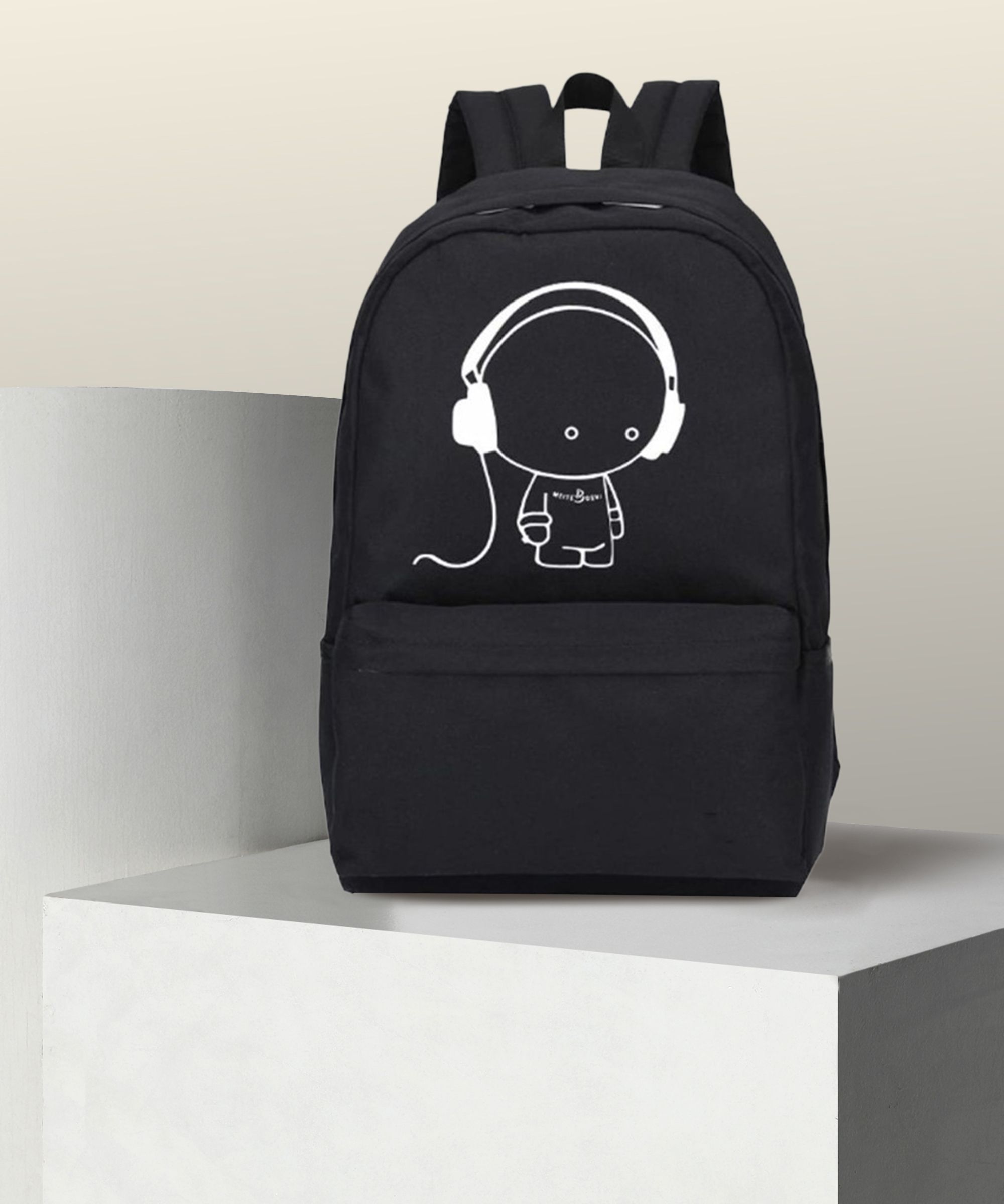 Small 20 L Laptop Backpack Black-music-backpack for women-image-37