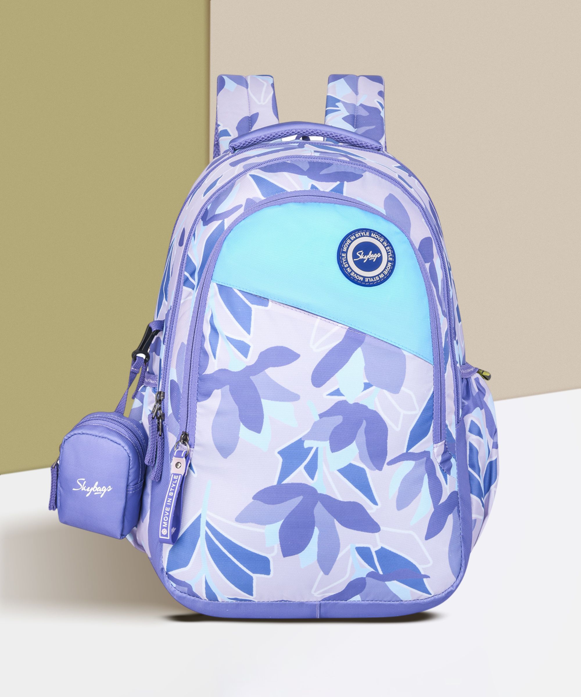 Medium 30 L Laptop Backpack Bloom 04 30L Lightweight Casual School Bag Purple For Women