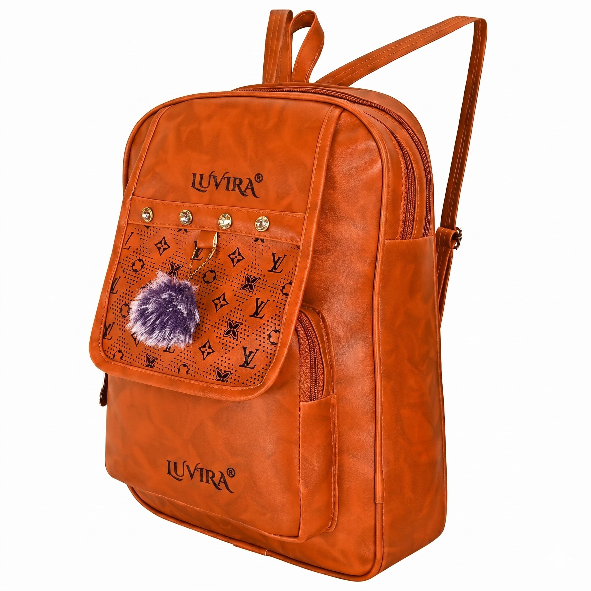 Medium 30 L Backpack Stylish PU Leather School Backpack for Women | Trendy Casual Travel Bag-image-47