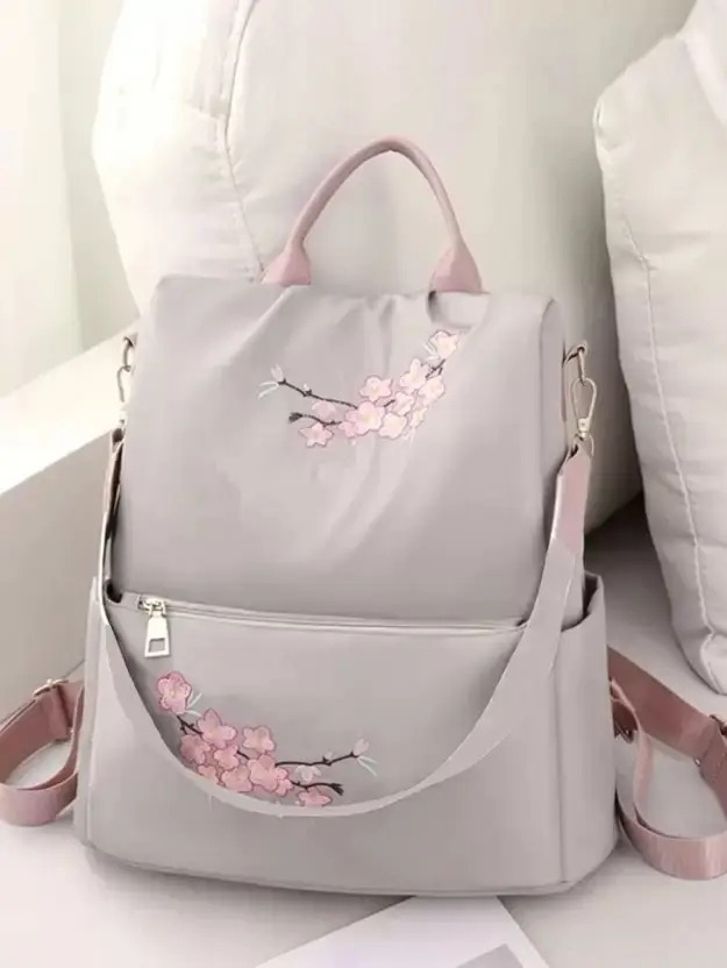 houseofcommon Small 10 L Backpack Small 10 L Backpack New Artistic National Style Oxford Women's Bag (Beige)-picture-23