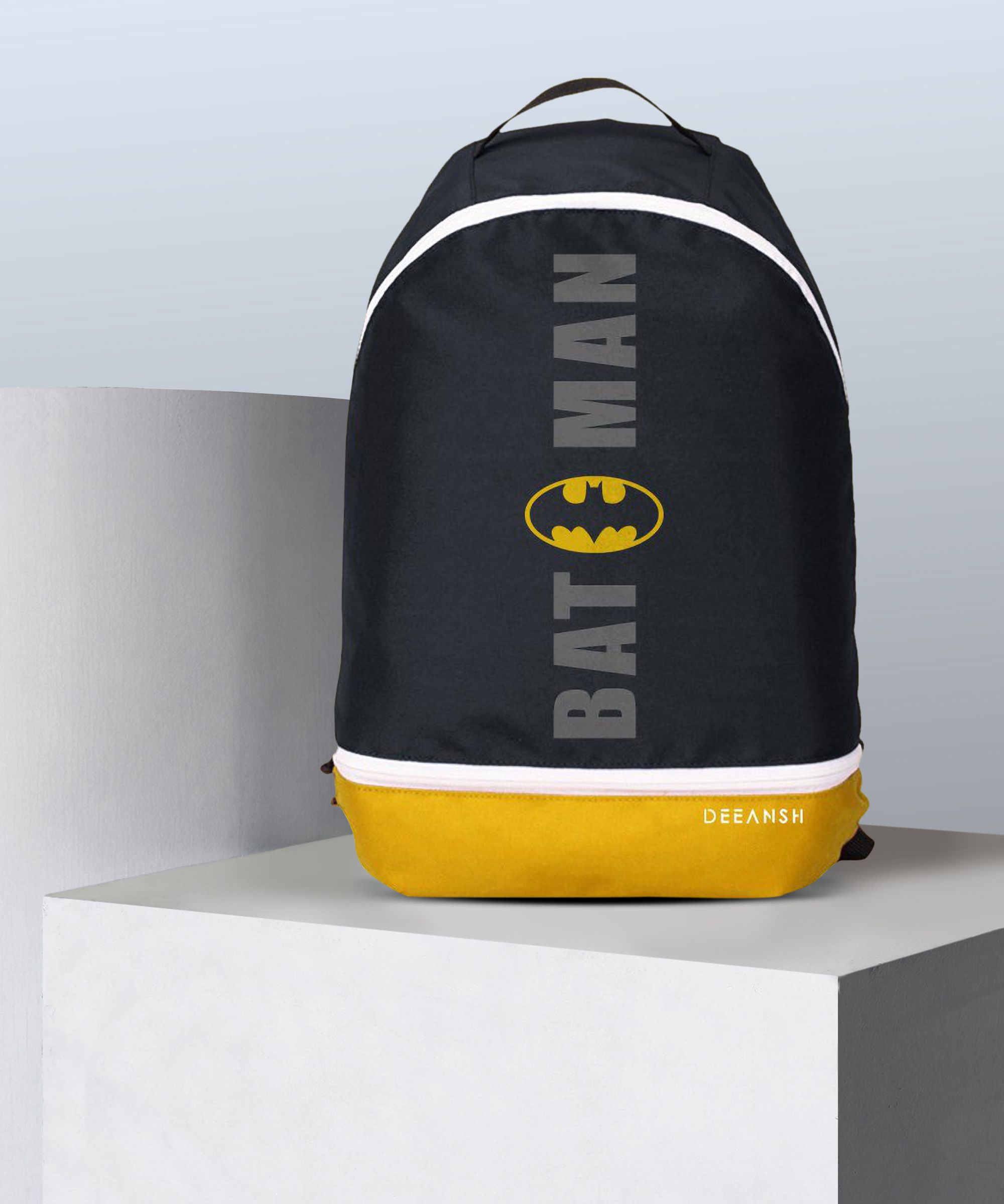 Small 12 L Backpack Yellow Batman Waterproof Casual Backpack for Daily use for Men and Women-image-12