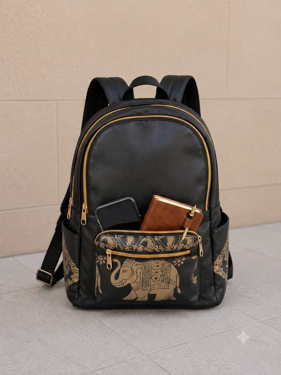 genalpha mart Small 8 L Laptop Backpack Elephant Print Backpack-picture-15