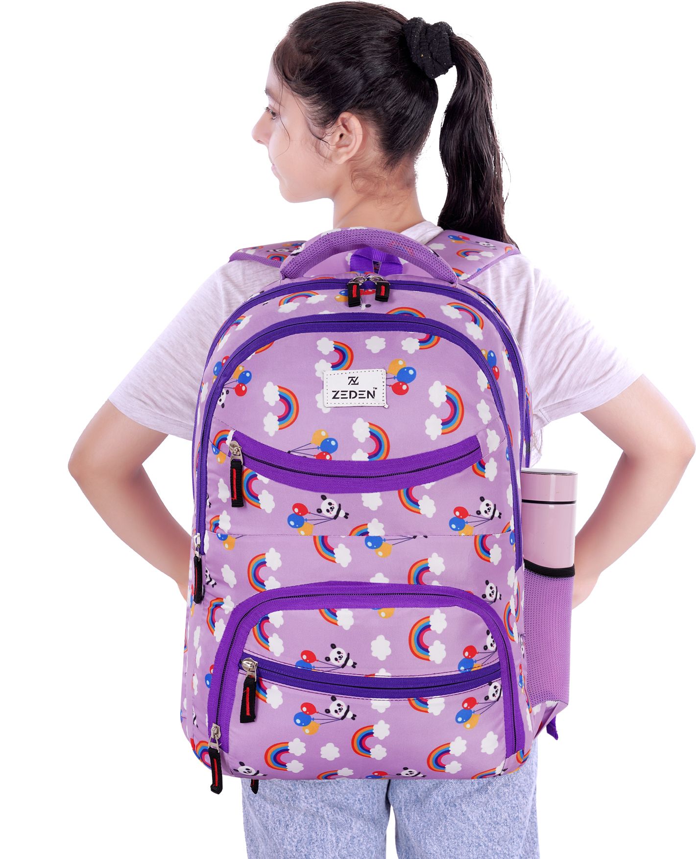 Large 44 L Laptop Backpack waterproof & imported fabric used in our bags,this schoolbag size is 49CM height-image-20