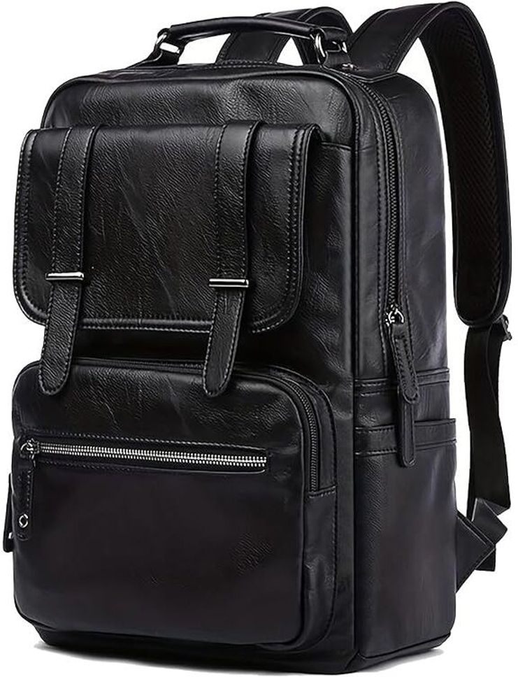 fur jaden Small 20 L Laptop Backpack Vegan Leather Stylish 15.6 Inch-picture-7