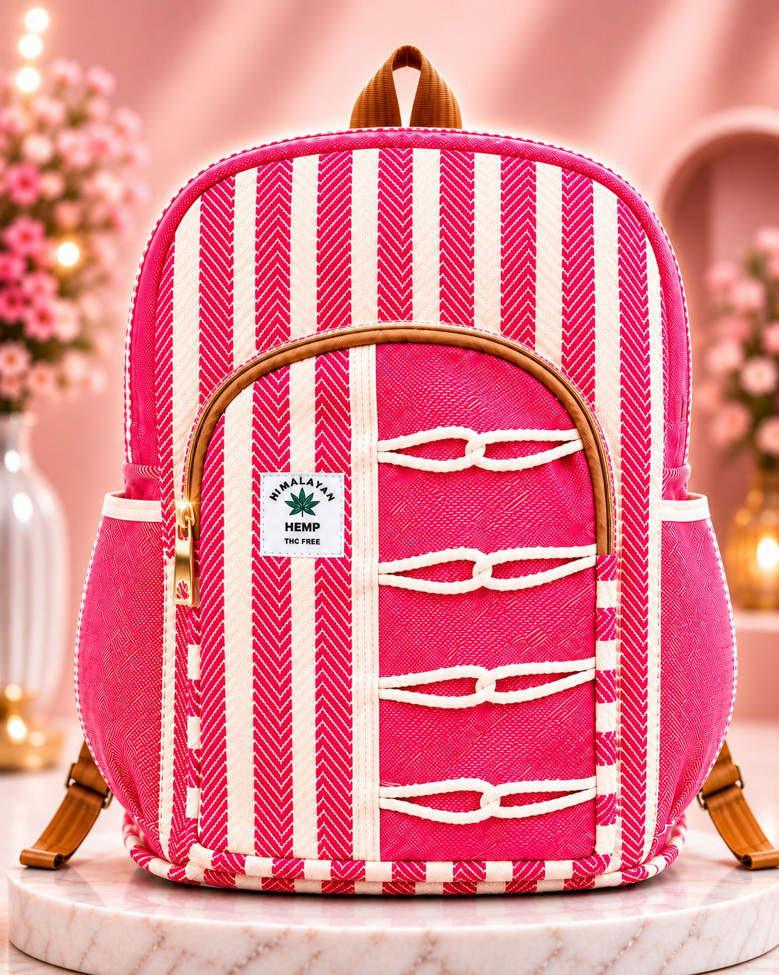 cult factory Medium 25 L Laptop Backpack Printed College Backpack for Girls Striped Big Casual Bagpack for Women Stylish-picture-25