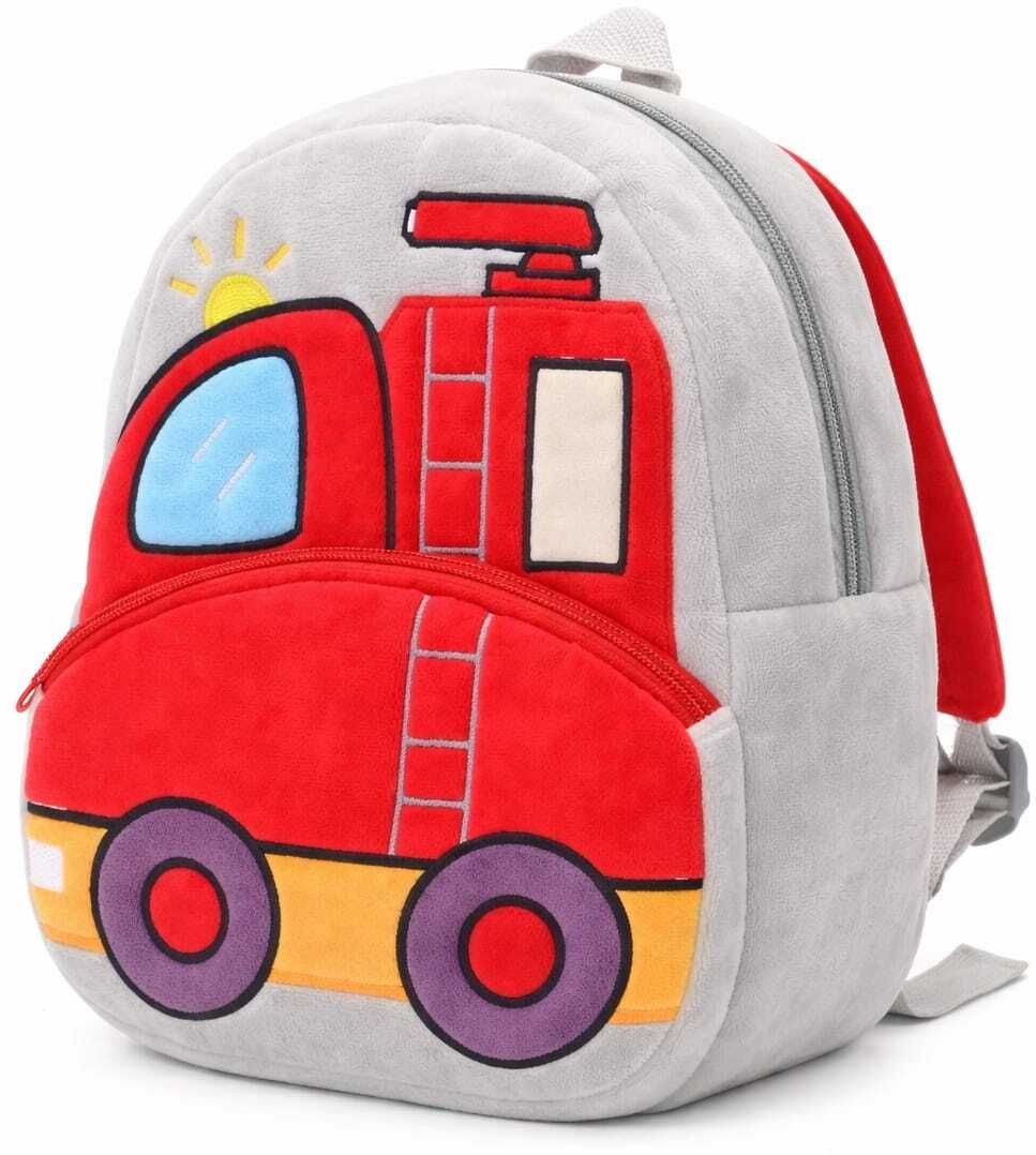 Small 10 L Backpack Lightweight Cute Fire Bus Design kids School Bag for Boys & Girls Age 3–6 Years-image-31
