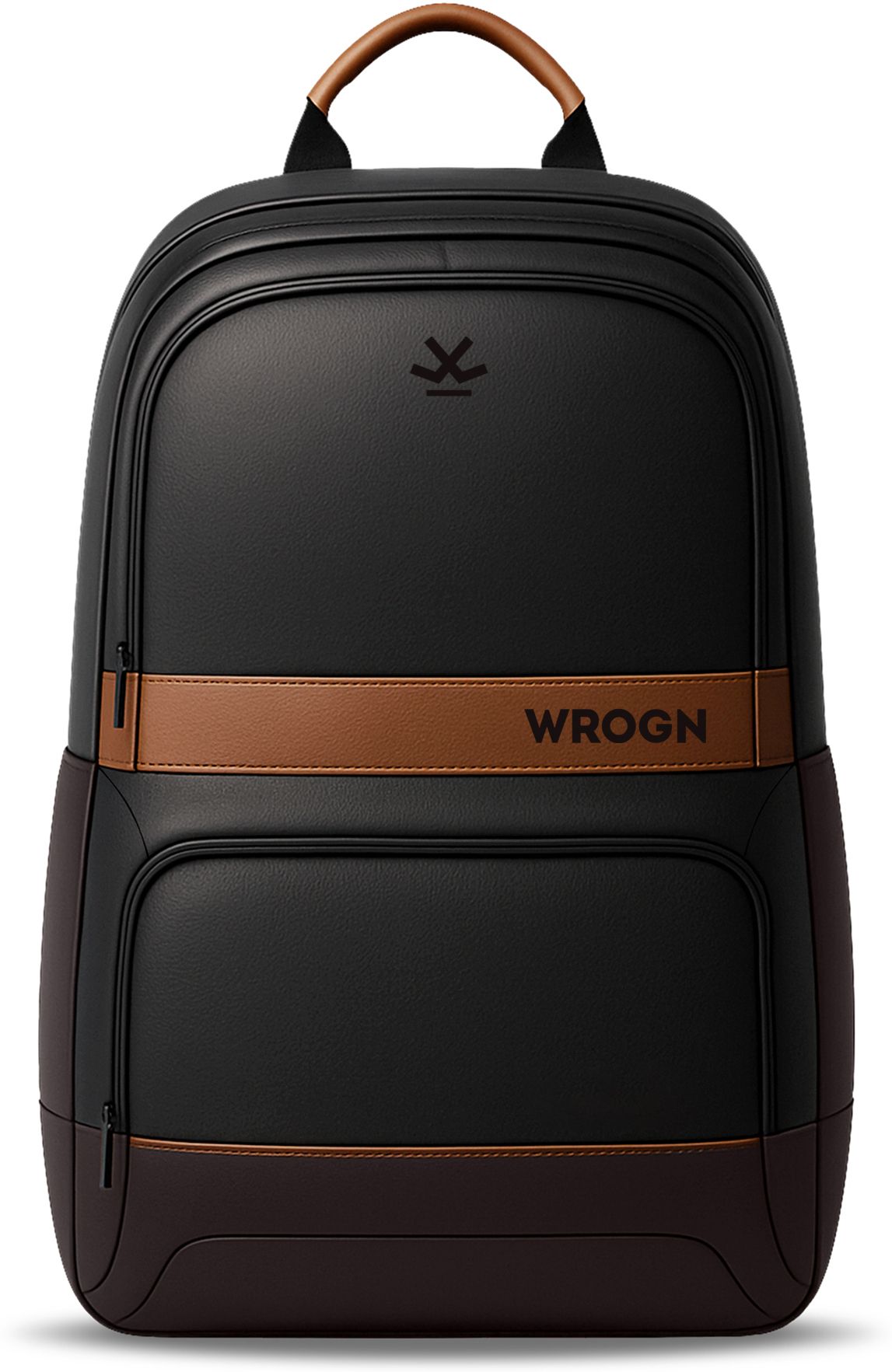 wrogn Medium 30 L Laptop Backpack Classic Anti Theft Faux Leather Office/Travel/College with 15.6" Sleeve for Men-picture-14