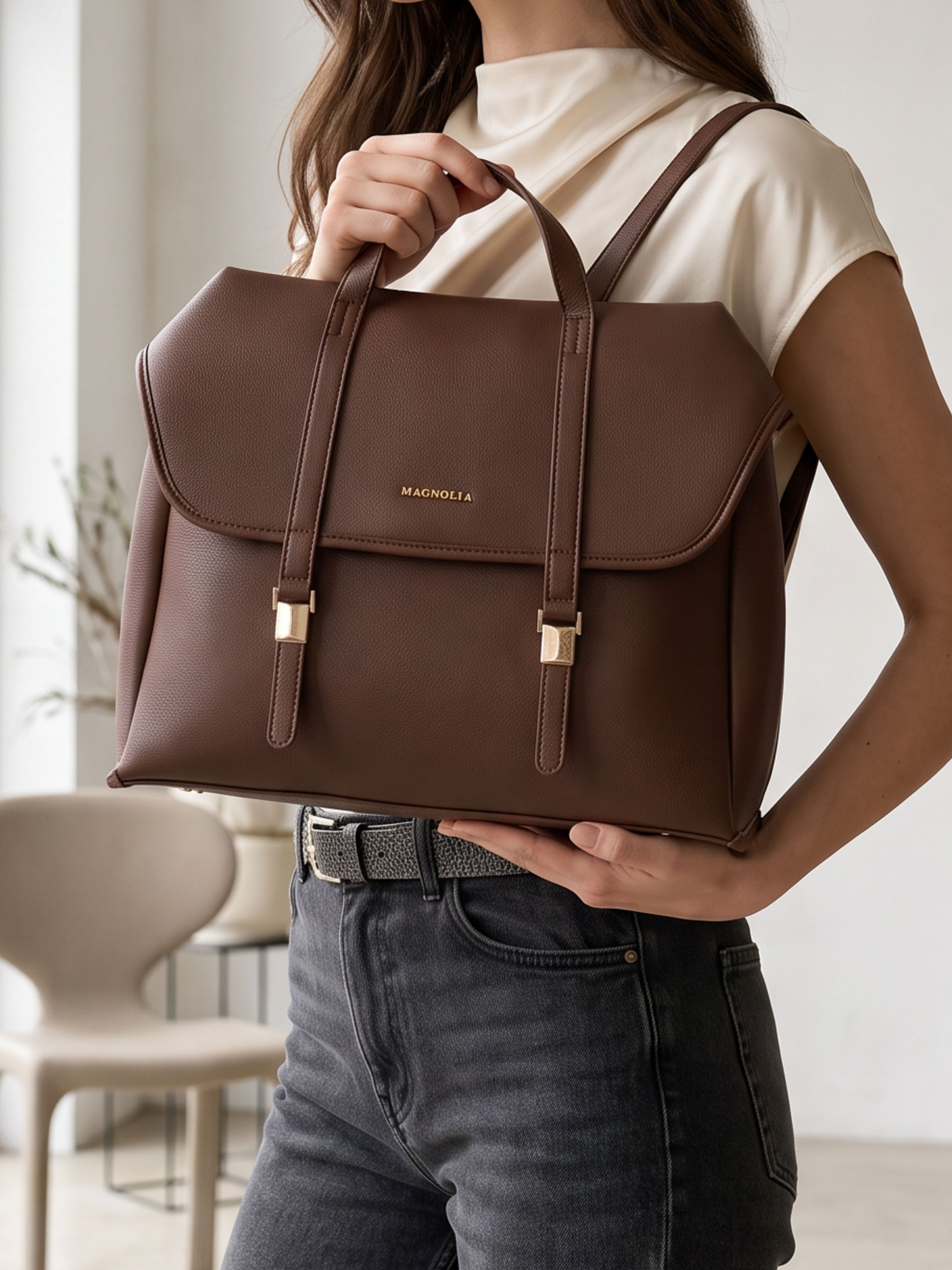 magnolia Small 12 L Laptop Backpack Jane Backpack For Women Office, College, Travel & Everyday Use-picture-38