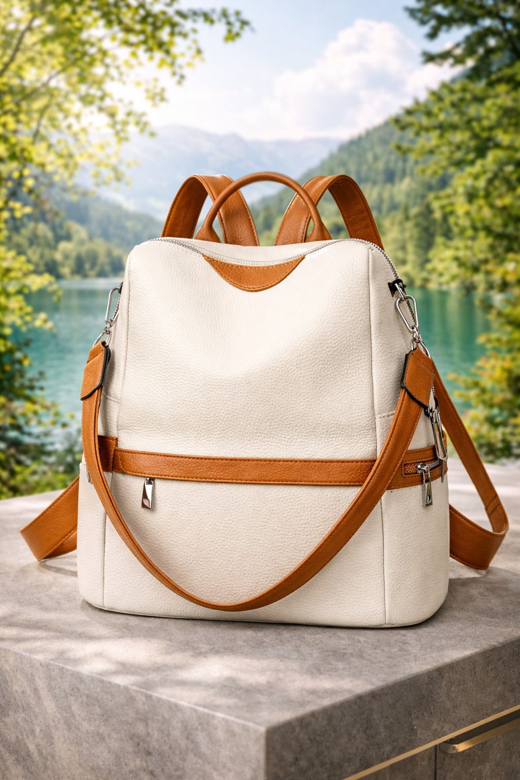 laik Medium 23 L Backpack Bajra Plain White-picture-35