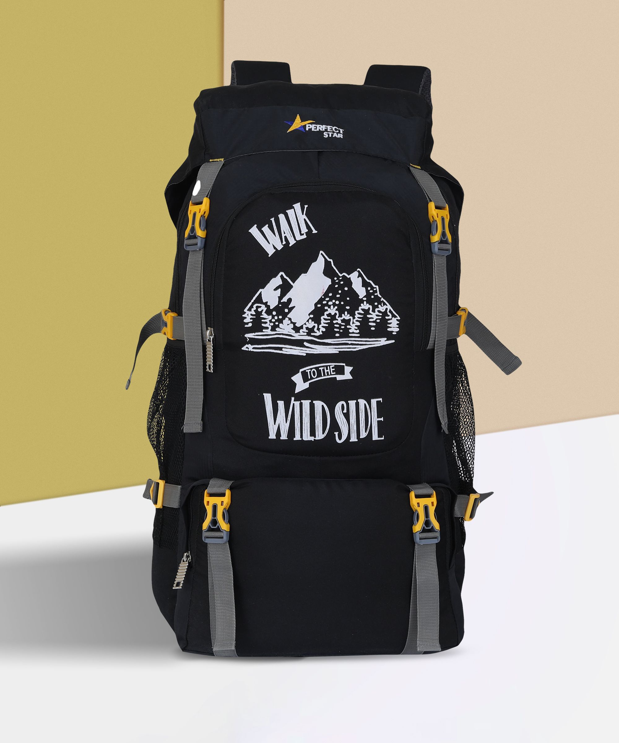 Large 75 L Backpack Rucksack Trekking Hiking Camps Bags Travel Adventure Backpack Rucksack-image-16
