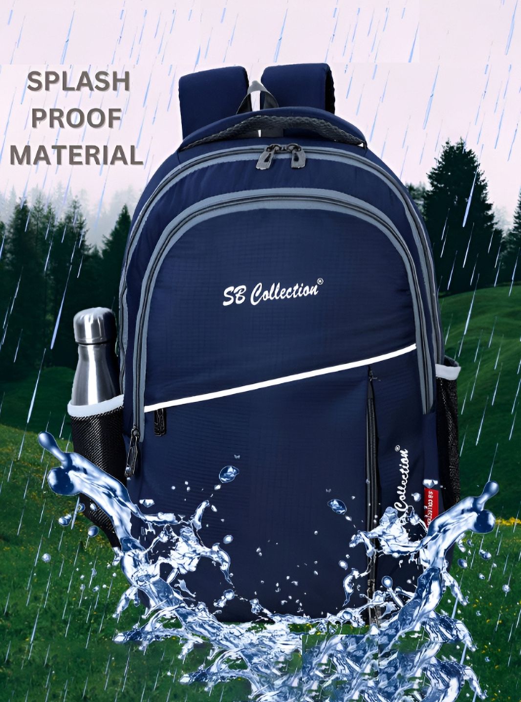 Large 32 L Laptop Backpack Stylish 5 Zipper Compartment for Daily Use Tough Quality, Splash and Dust Proof-image-18