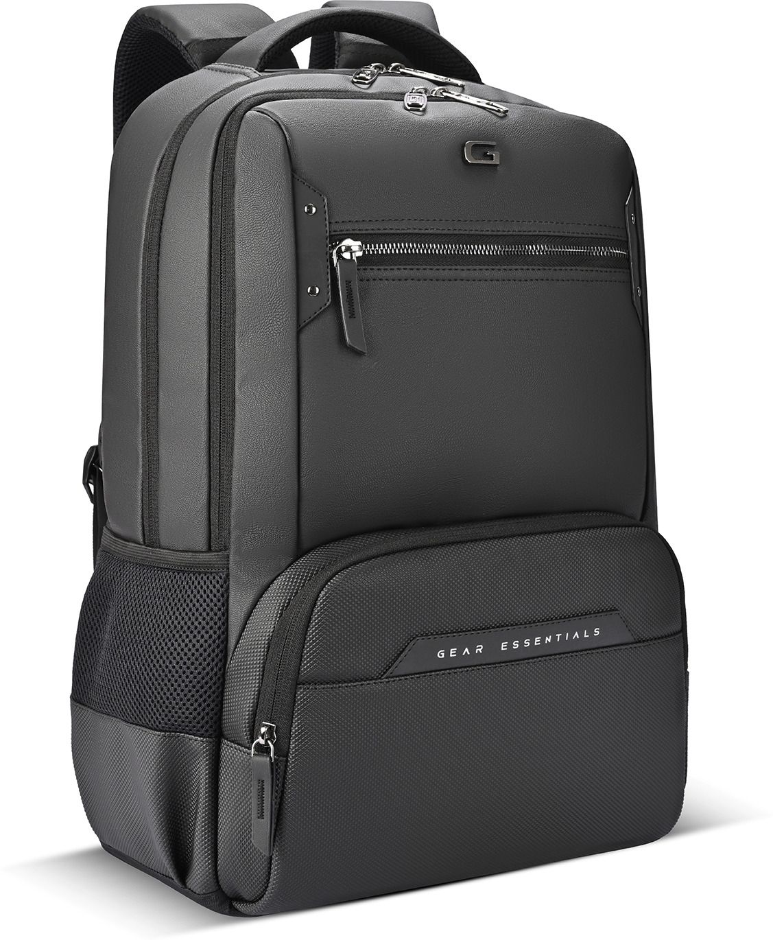 Medium 28 L Laptop Backpack Quantum 3 Antitheft Faux Leather with Raincover-image-5