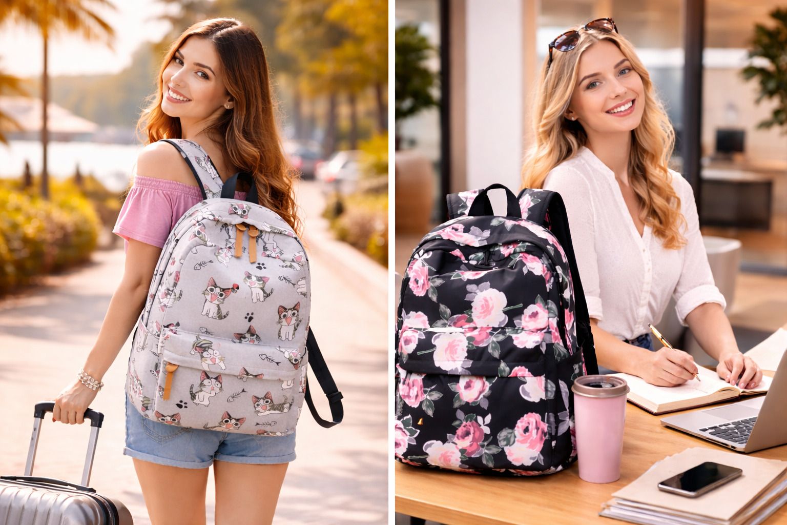 printed bags Waterproof Backpack-image-1