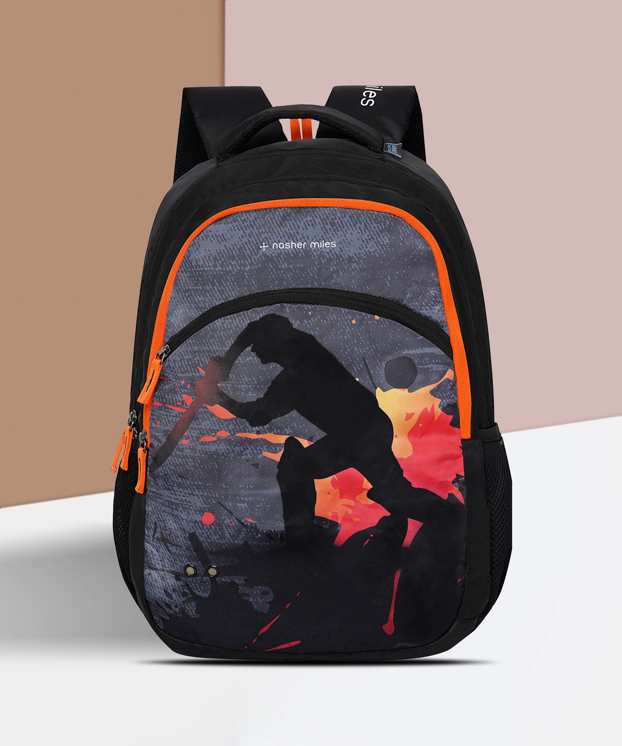 Large 45 L Backpack Cricket Backpack for Men & Women | 3 compartment/Casual/College Bag |Black, 45L-image-12