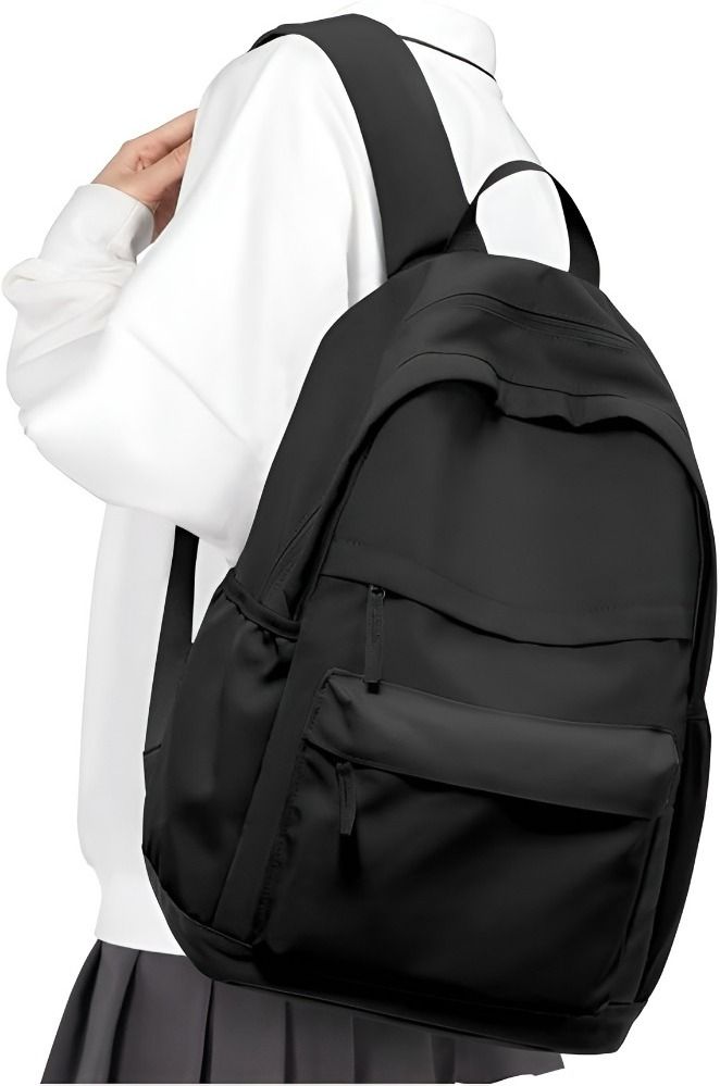 Medium 28 L Laptop Backpack Sleek Minimalist Backpack Casual College Bag for Men Women with Padded Straps-image-14