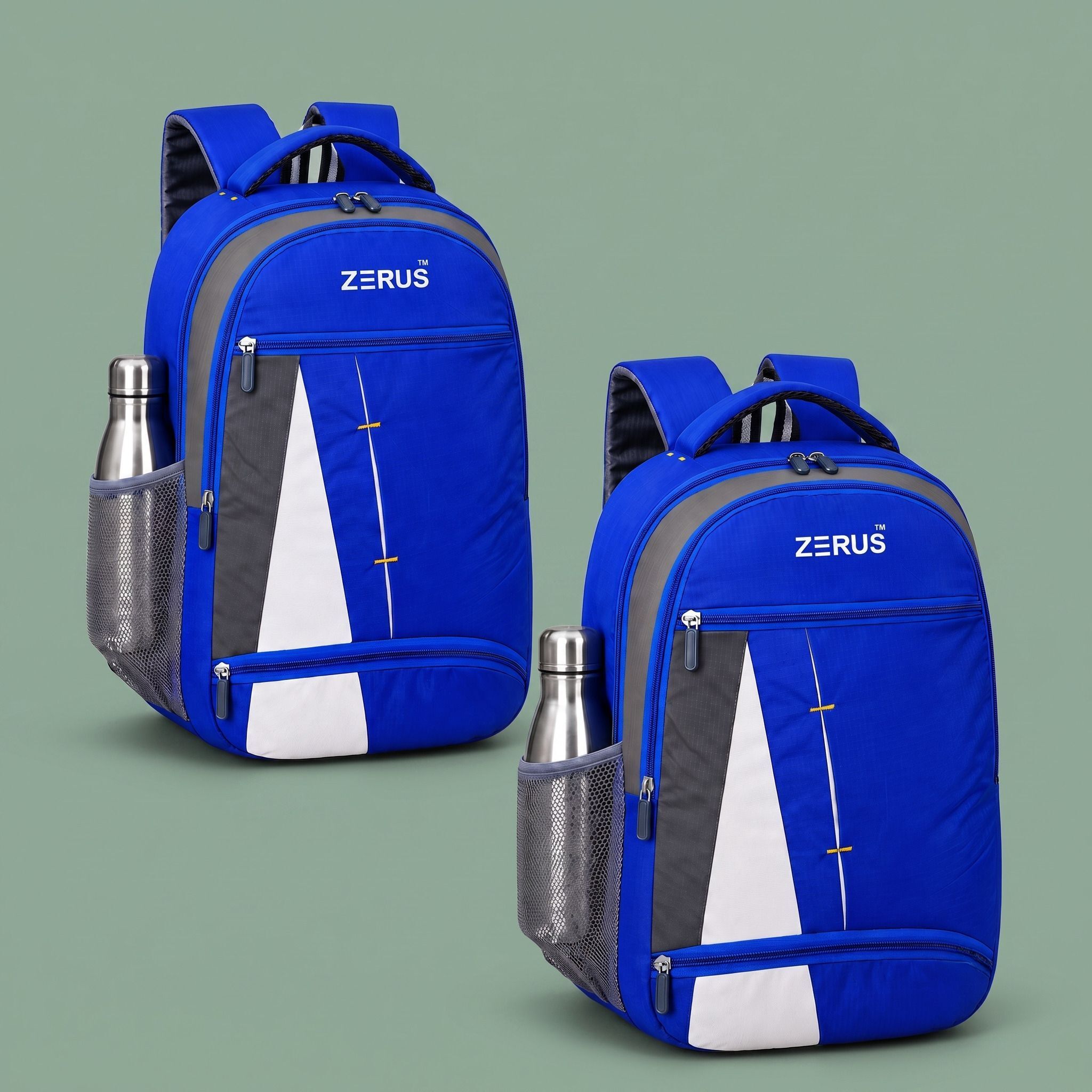 zerus Medium 30 L Laptop Backpack Pack of 2 Casual Backpack with Bottle Pocket School College Travel Bag-picture-1