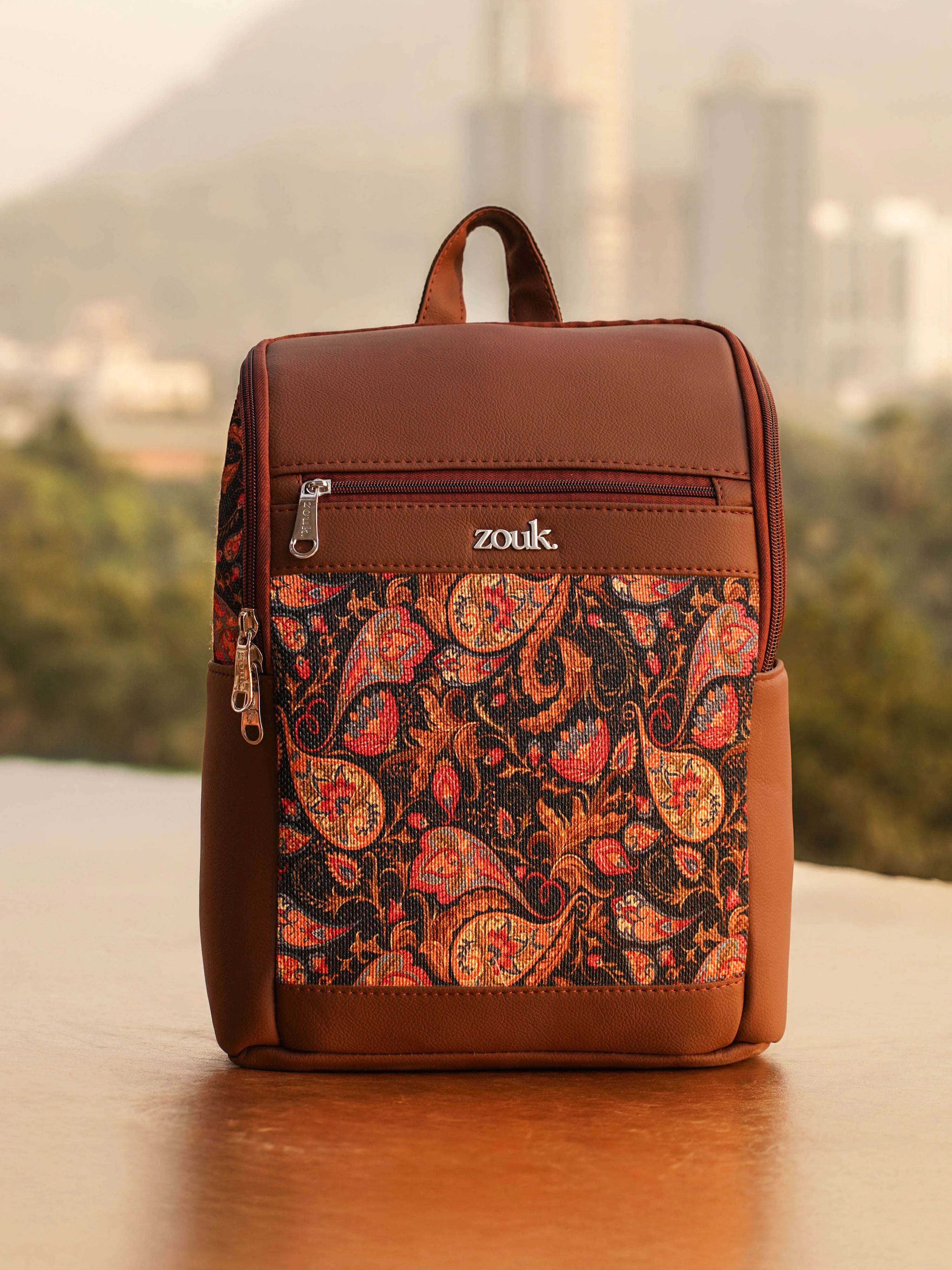 10.6 L Backpack Paisley Print Amalia Daypack-image-11
