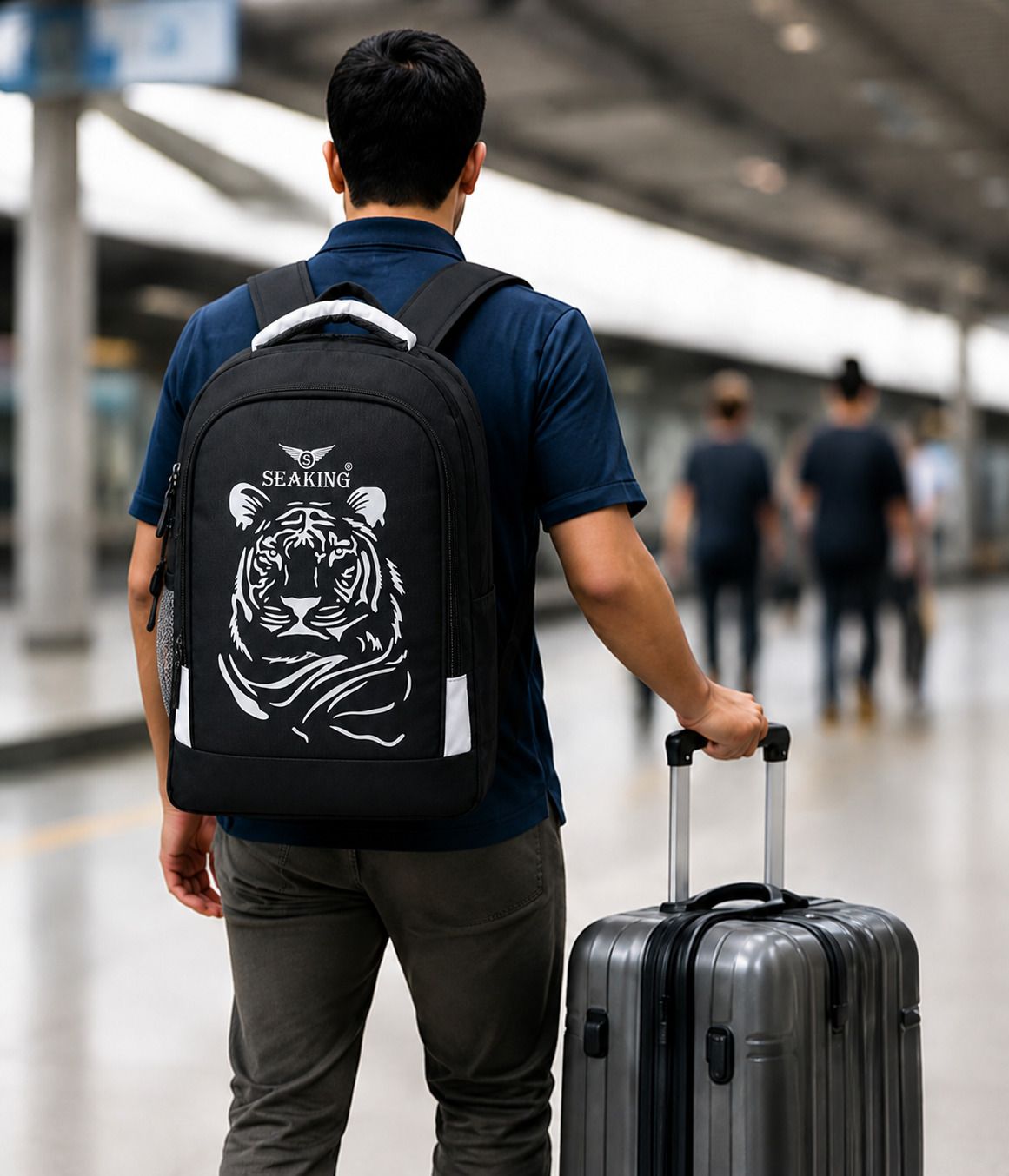 Medium 30 L Backpack school college travel office bag-image-41