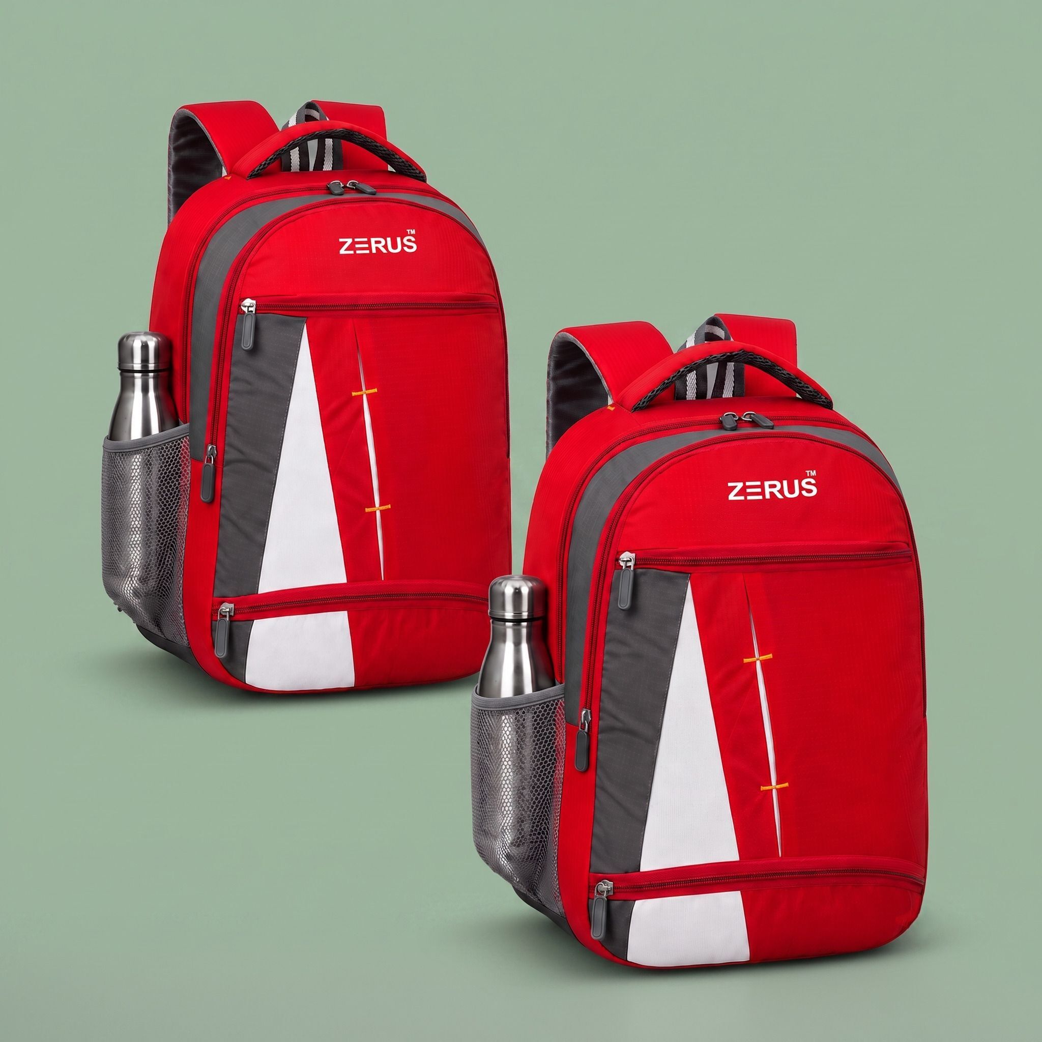 zerus Medium 30 L Laptop Backpack Pack of 2 Casual Backpack with Bottle Pocket School College Travel-picture-12