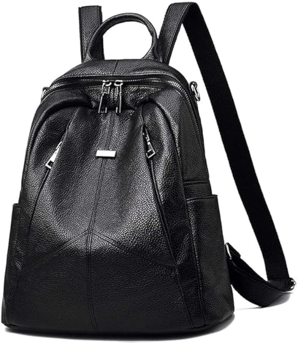 Women’s PU Leather Backpack Waterproof Backpack-image-47