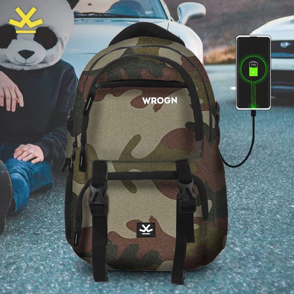 wrogn Large 40 L Laptop Backpack ASPHER Unisex With USB port and Rain cover-picture-12
