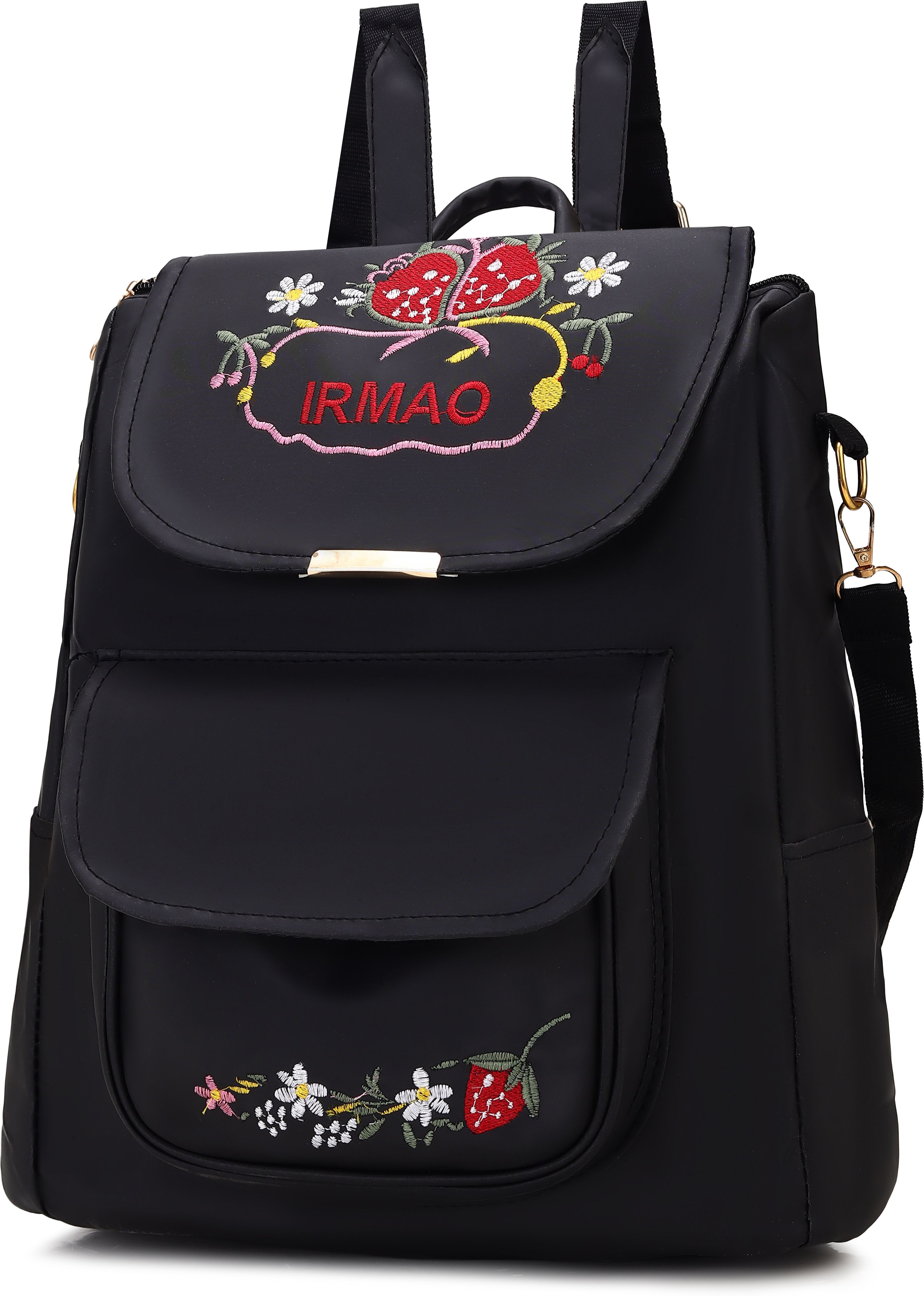 fashmart Small 18 L Backpack Women's Embroidered PU Backpack | Stylish College bag New Design-picture-46