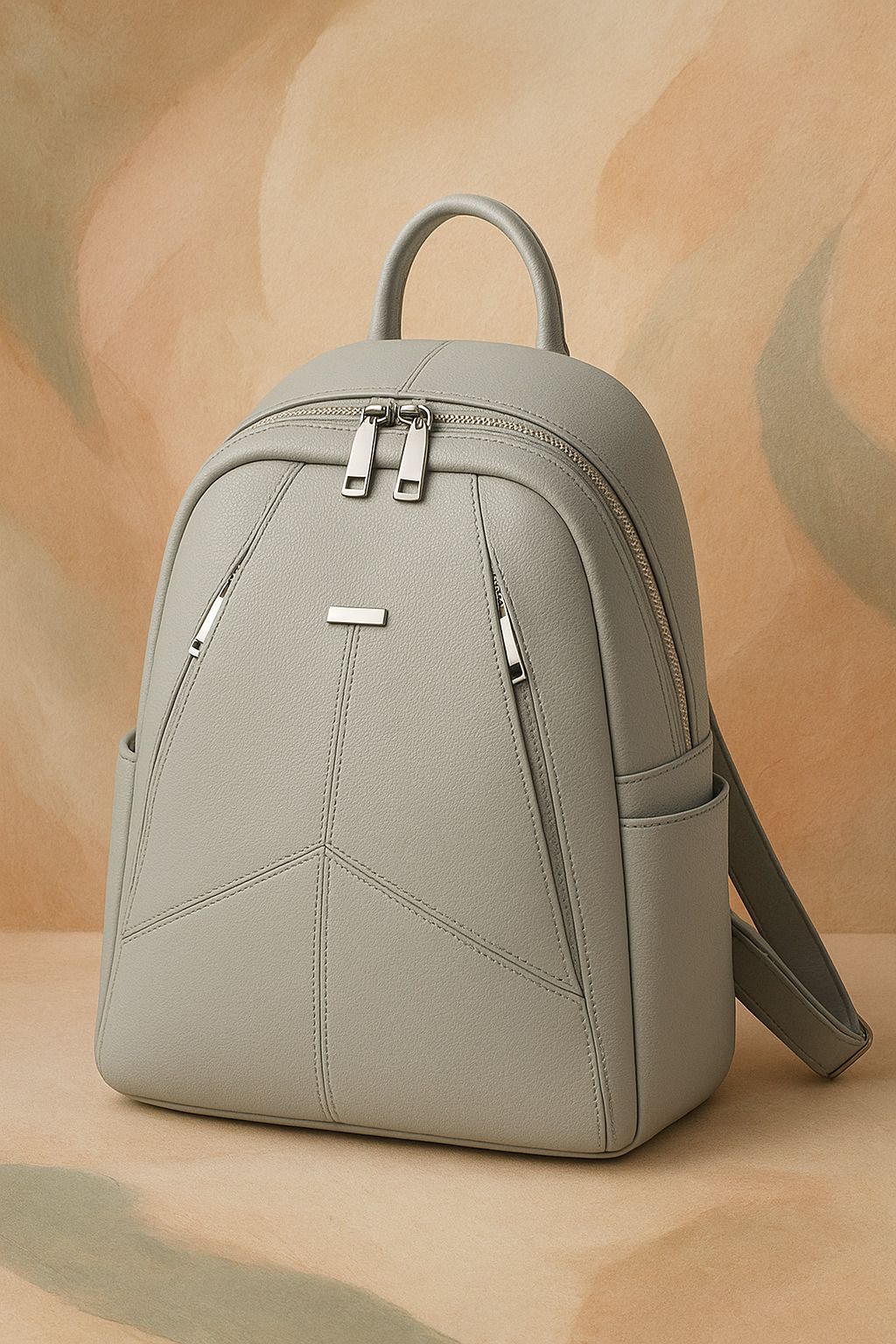 Small 20 L Laptop Backpack Small 18 L Laptop Backpack Purse Travel Vintage PU Leather Bag For Women-image-20