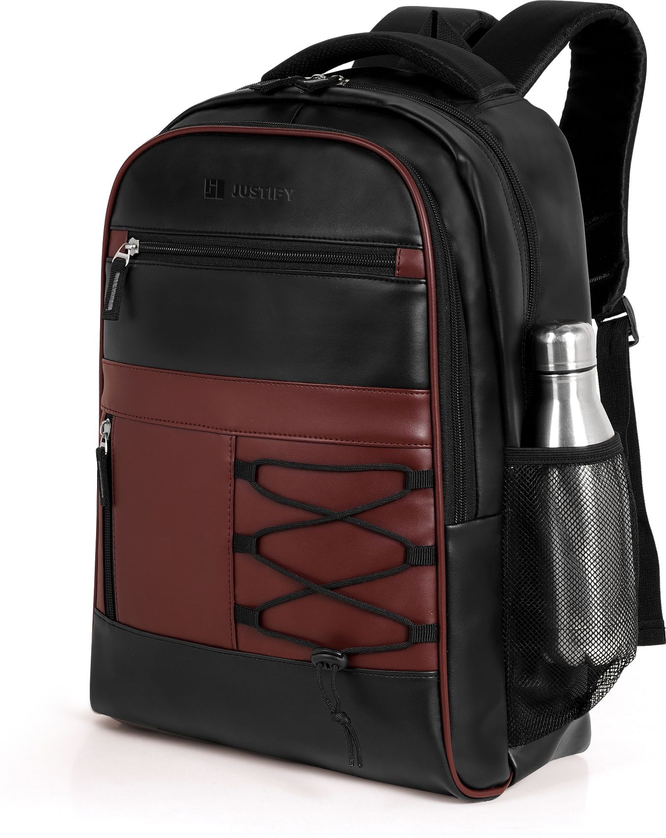 Medium 30 L Laptop Backpack Leather Laptop Backpack for Office Travel-image-46