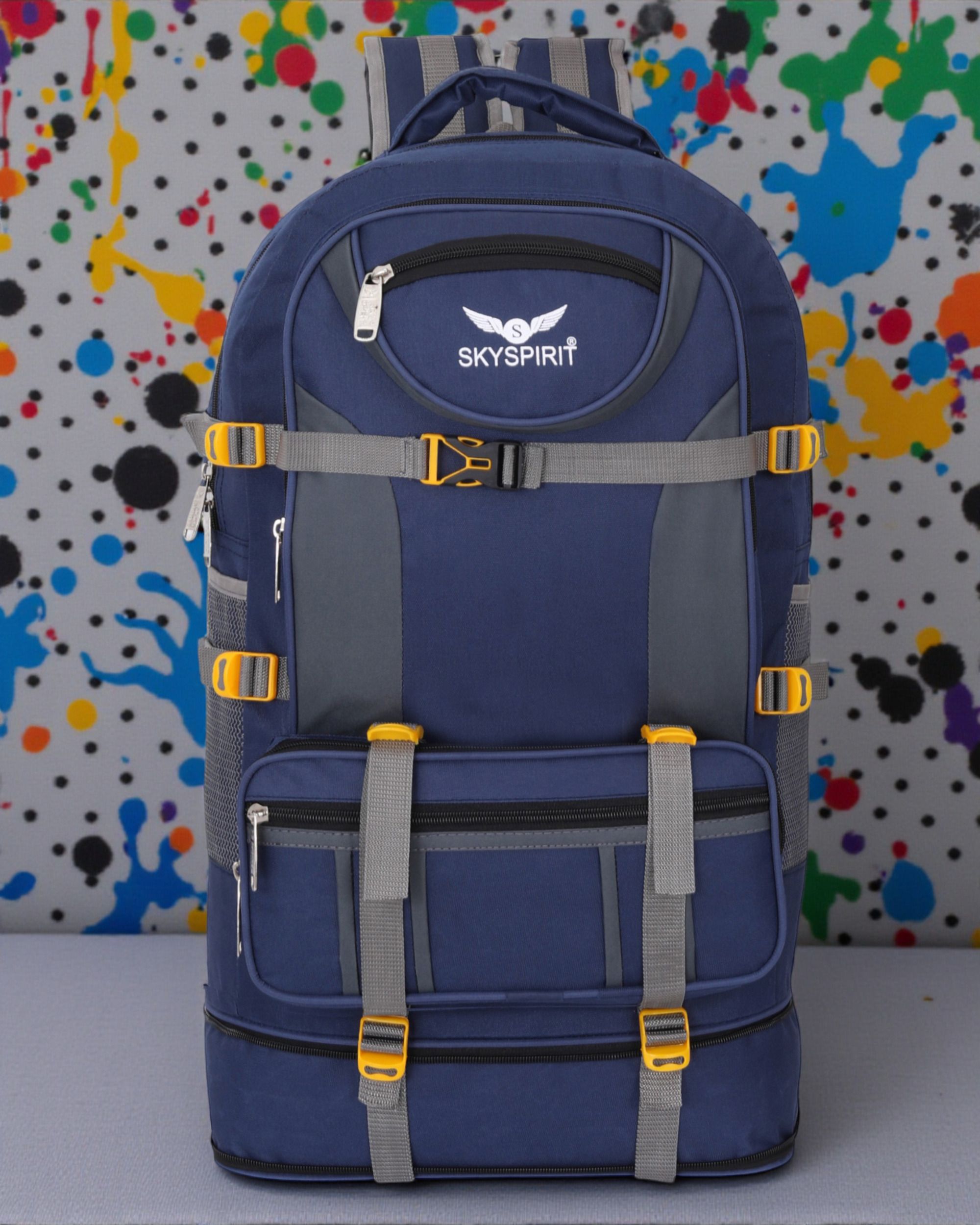 sky spirit Large 75 L Backpack Strong Build Trekking & Travel Rucksack Backpack Expandable-picture-13
