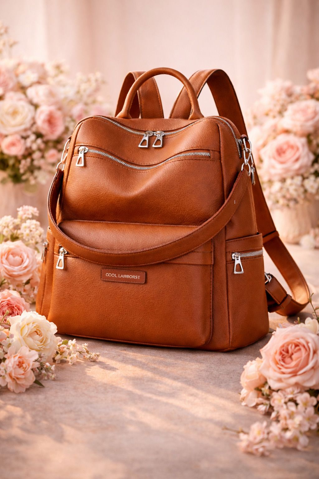 laik Medium 25 L Laptop Backpack Bajra Plain zip-picture-17