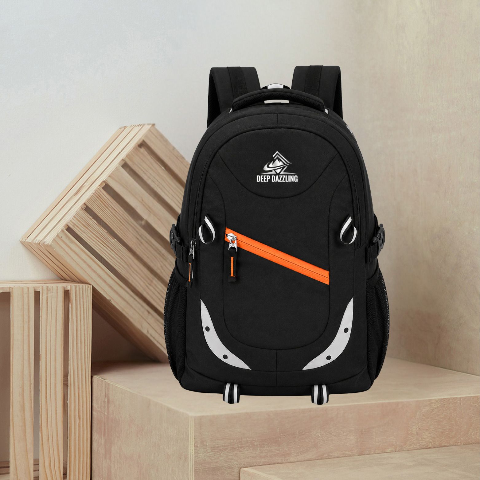 Large 40 L Laptop Backpack College, Office, School Bag | With Rain Cover And Reflective Strip.-image-25