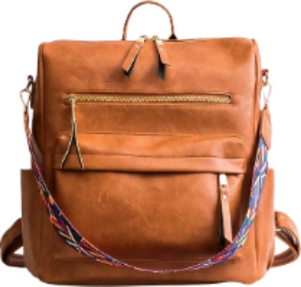 Medium 28 L Laptop Backpack Fashion Shoulder Multipurpose Knapsack Convertible Top Handle Detachable Bag-image-40