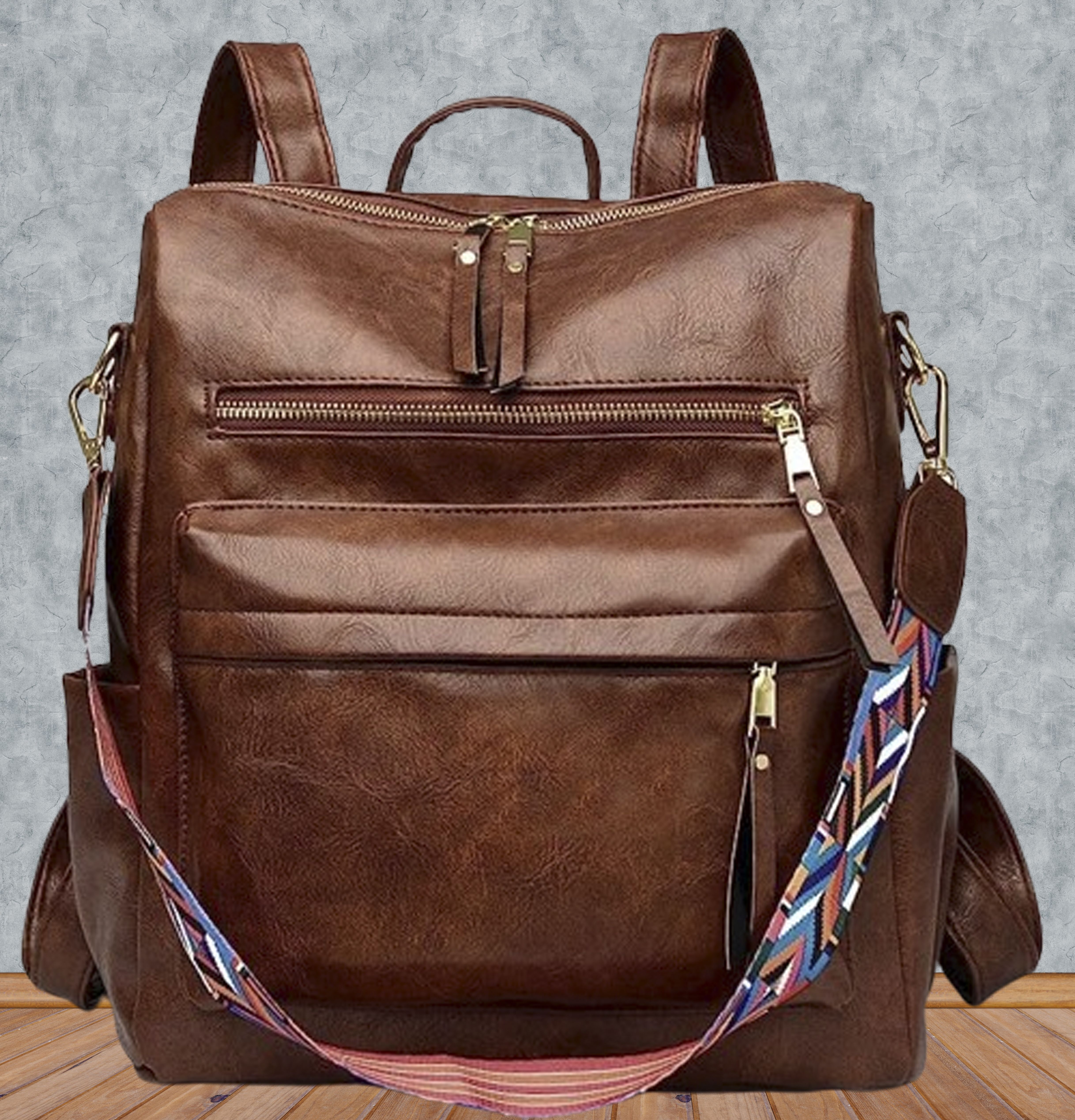 Medium 25 L Backpack Women's Fashion Backpack Purses Multipurpose Design Handbags and Shoulder Bag-image-17