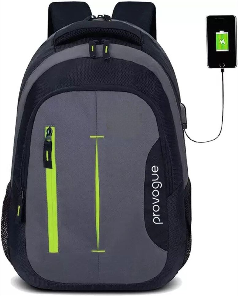 provogue Large 36 L Laptop Backpack laptop backpack unisex with usb charging port.water Resistant(Black)-picture-25