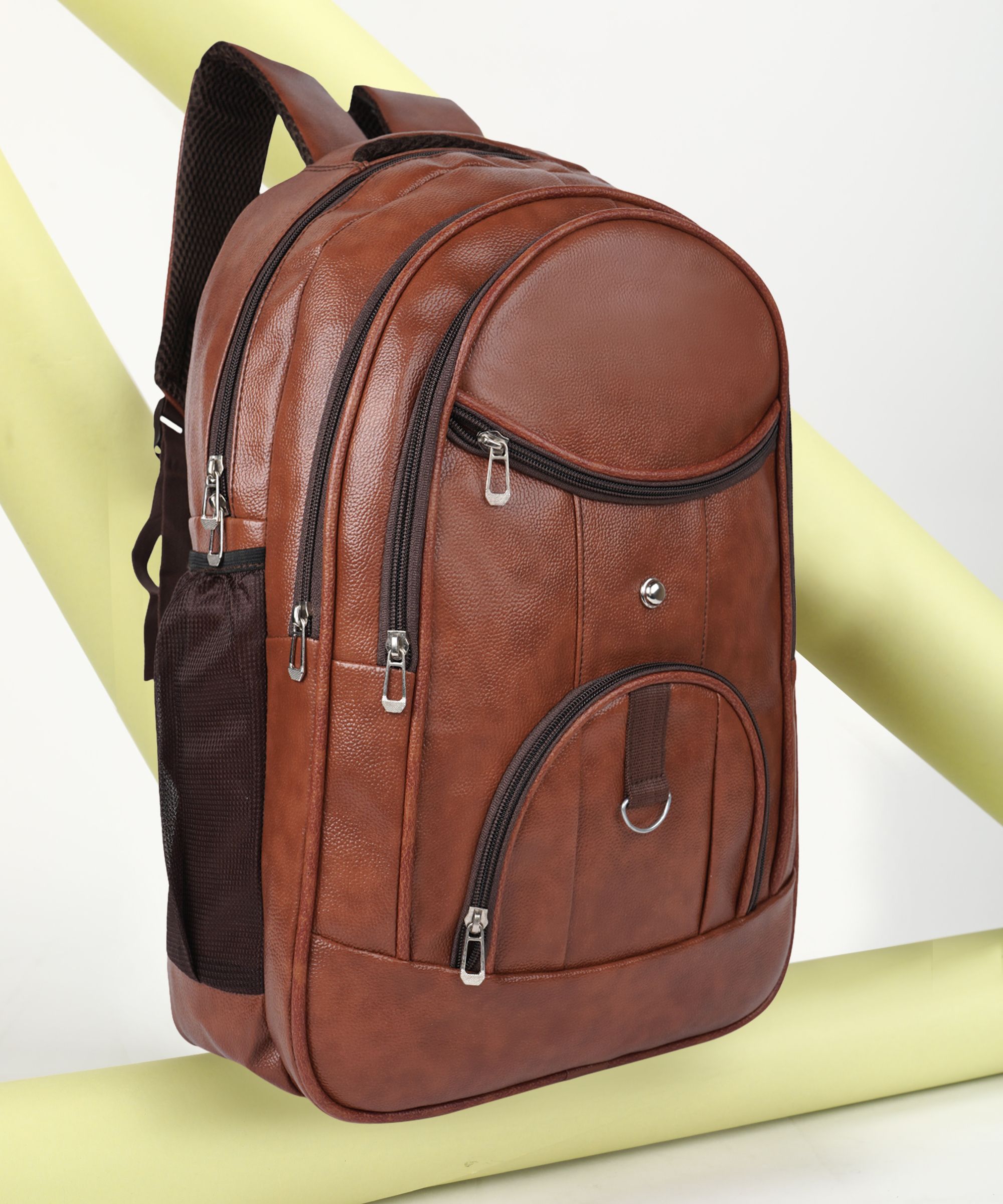 romofy Large 35 L Laptop Backpack Casual Vegan Leather Office College Laptop Shoulder Business Unisex Backpack-picture-25