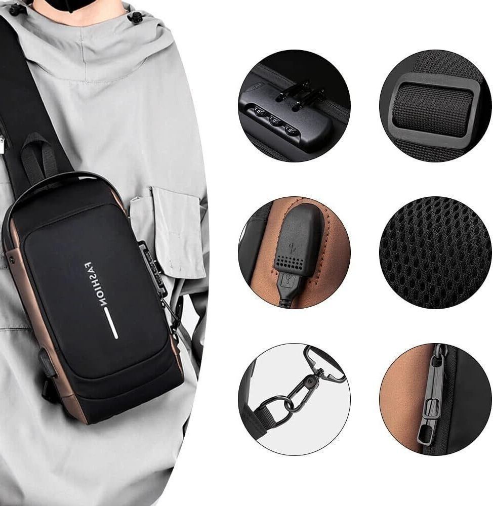 Multicolor Men & Women Shoulder Bag Stylish Cross body Bag with USB Port & Security Lock Perfect for Travel_BS123-image-45