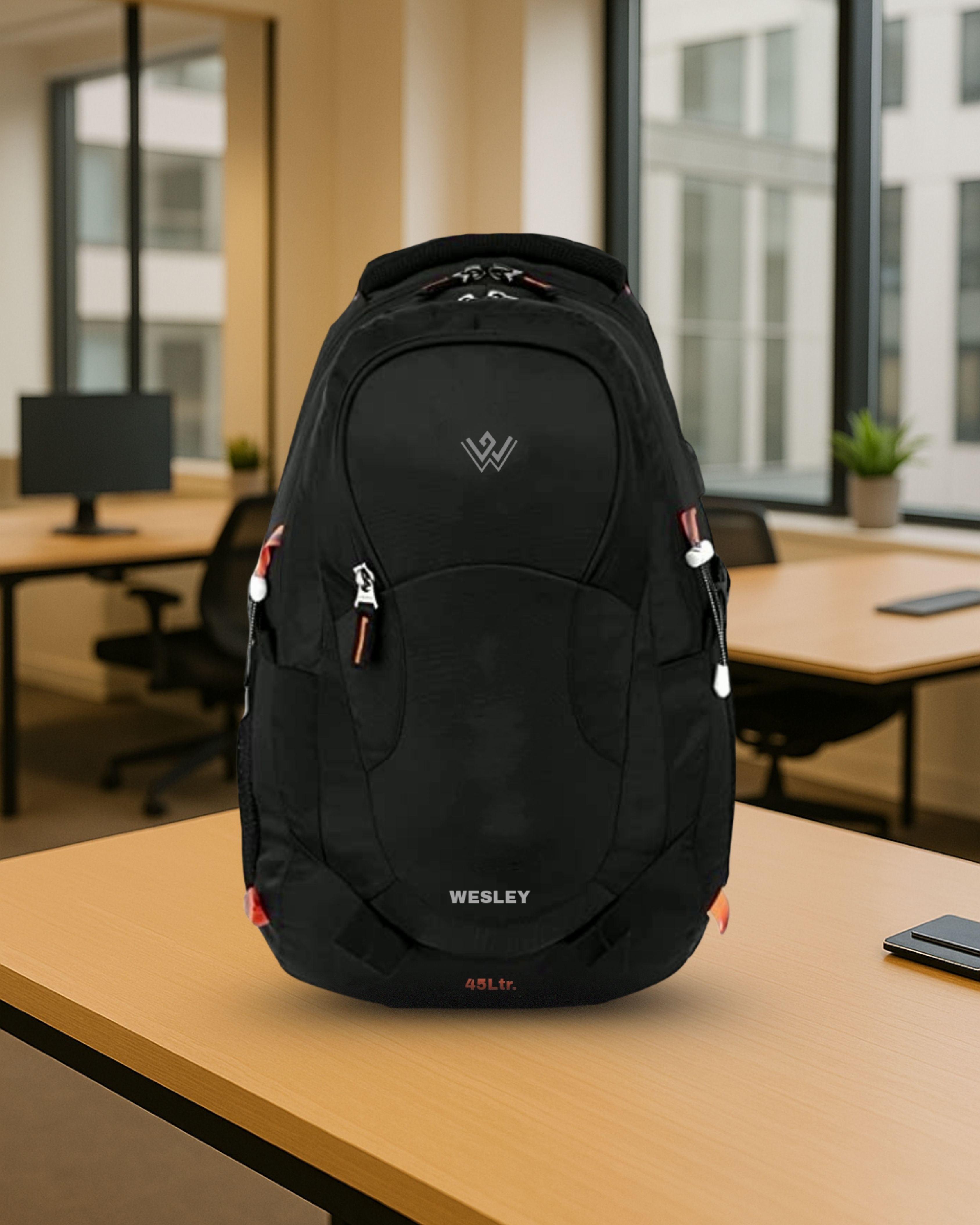 Large 45 L Laptop Backpack Unisex Travel Rucksack hiking bag with Raincover & internal organiser-image-47